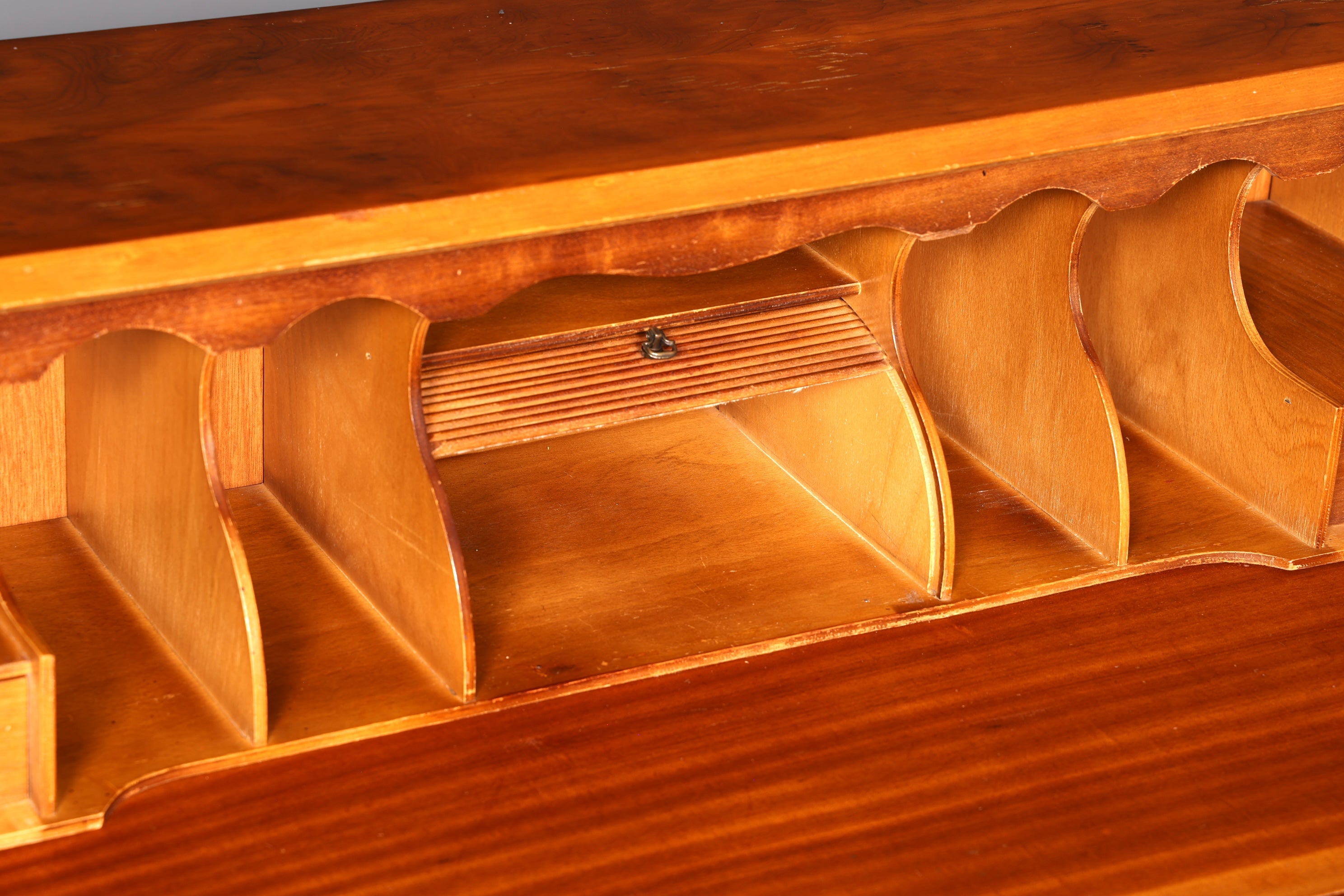 Wunderschöner Englischer Sekretär Schreibkommode Echt Holz Biedermeier Stil Schreibtisch Kommode
