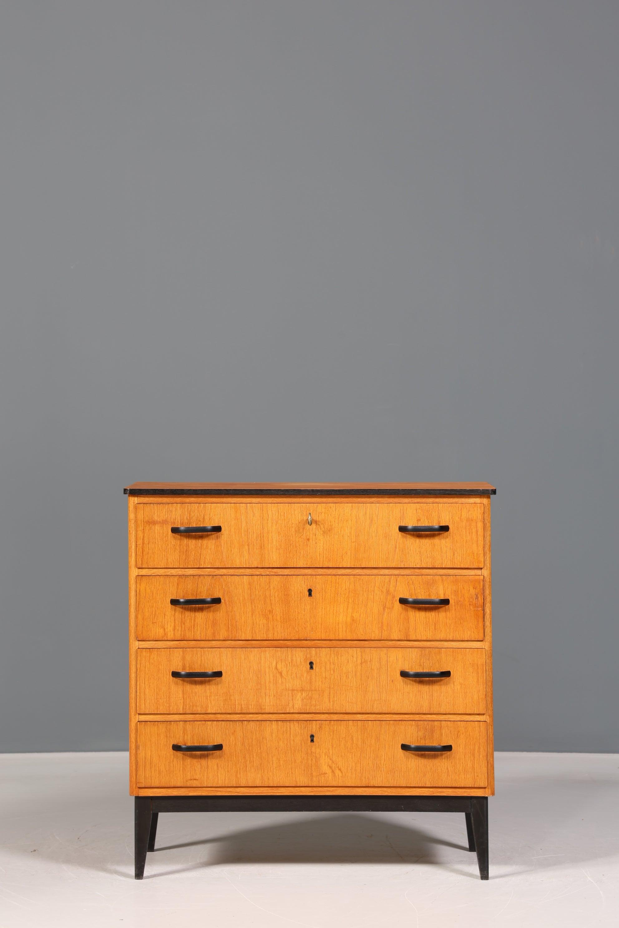 Wunderschöne Mid Century Kommode Teak Holz Sideboard Vintage Schubladen Kommode