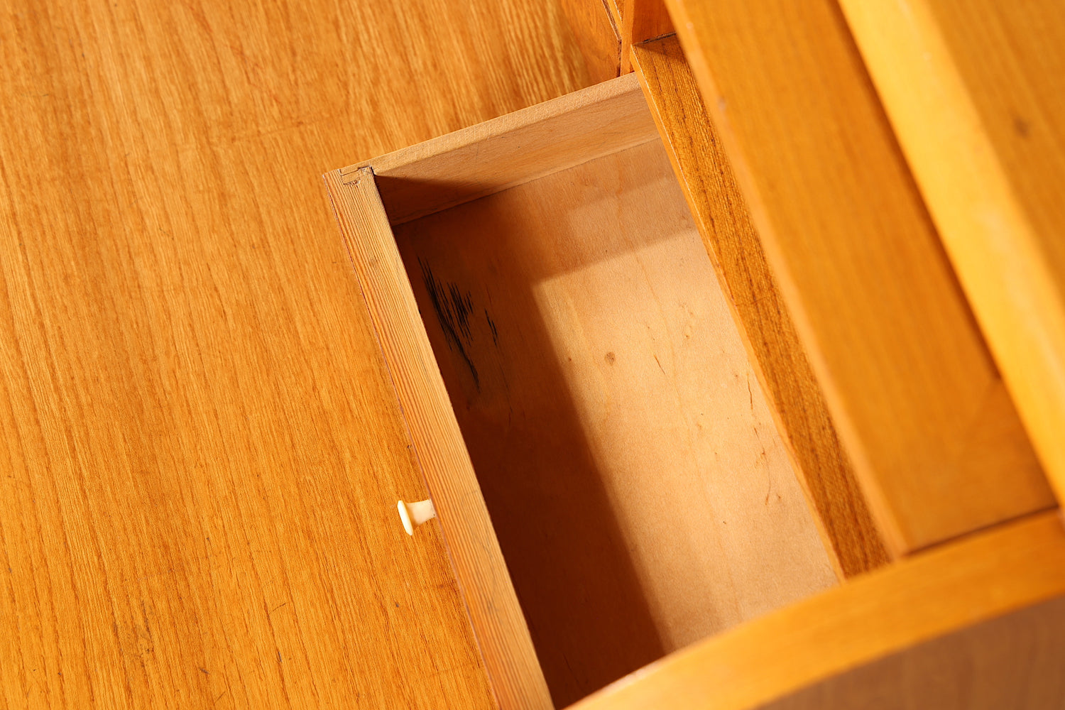 Wunderschöner Mid Century Rollladen Sekretär echt Holz Büro Schrank Retro Schreibkommode