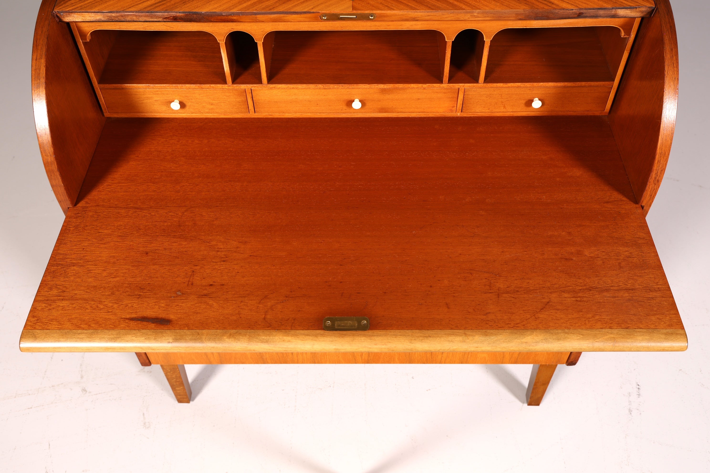 Wunderschöner Mid Century Rollladen Sekretär Danish Design Schreibkommode 60er Jahre