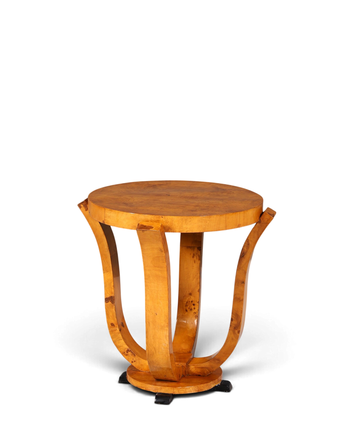 Art Deco Beistelltisch Birke Couchtisch Luxus