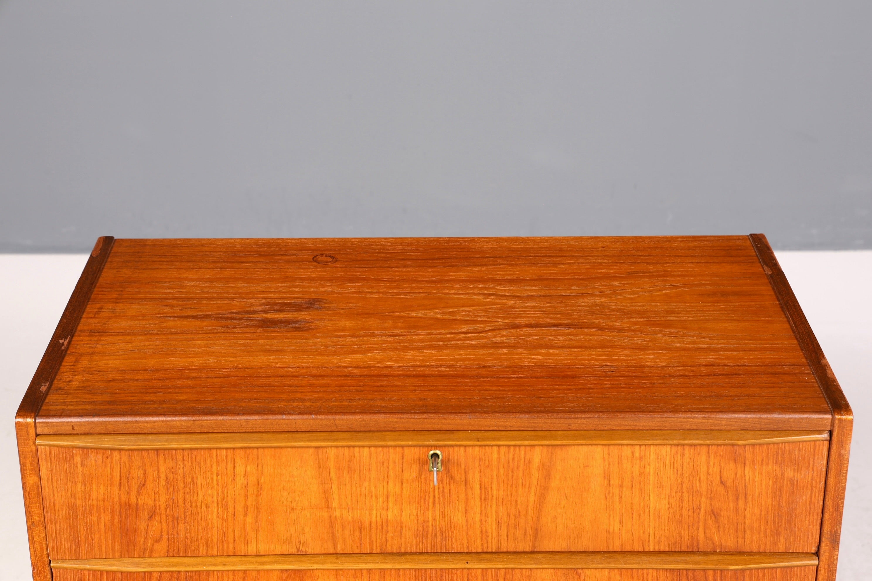 Traumhafte Mid Century Kommode Teak Danish Design Holz Sideboard Vintage Schubladen Kommode