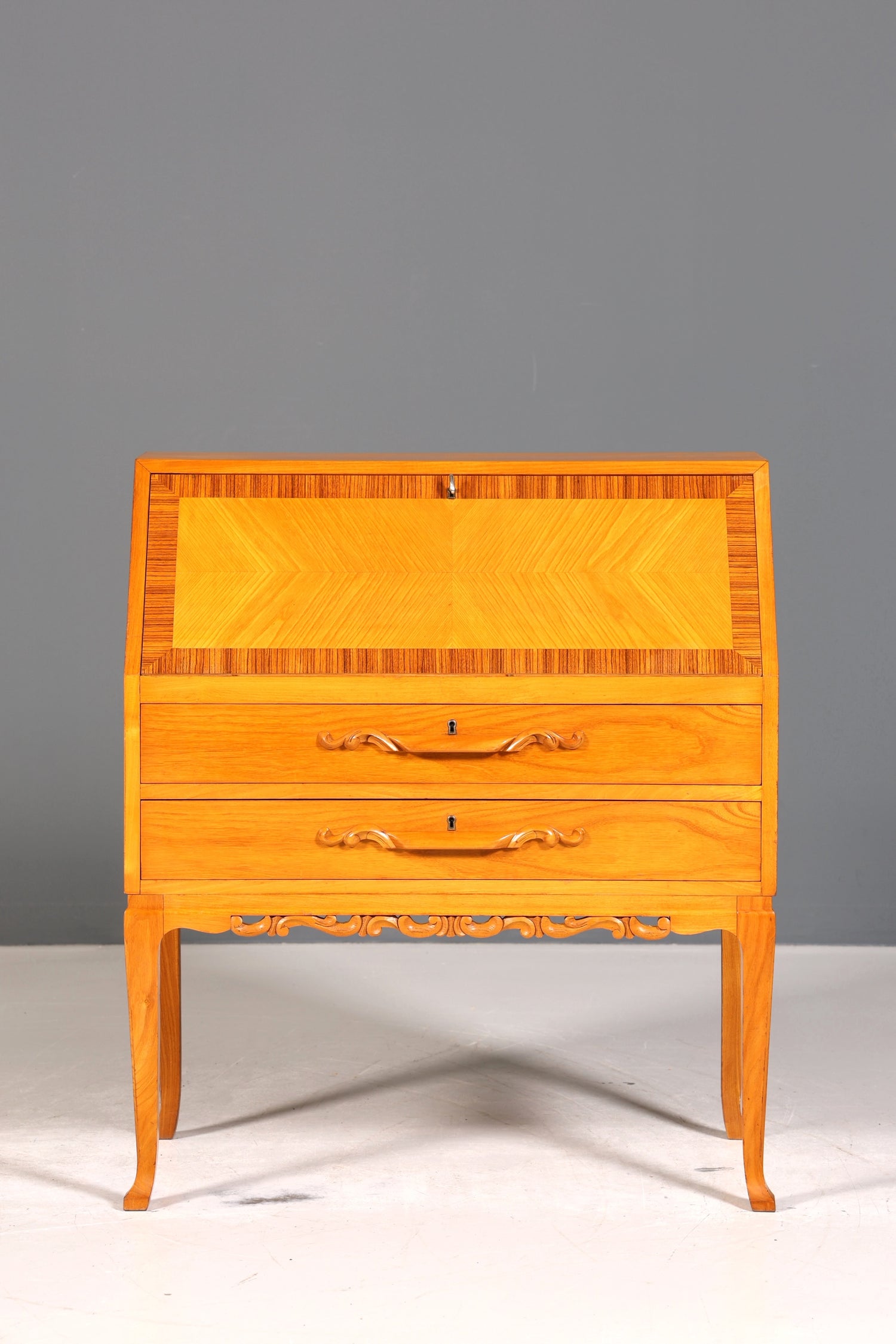 Wunderschöner Sekretär um 1930 Büro Kommode Schreibkommode Kirschholz Schreibtisch