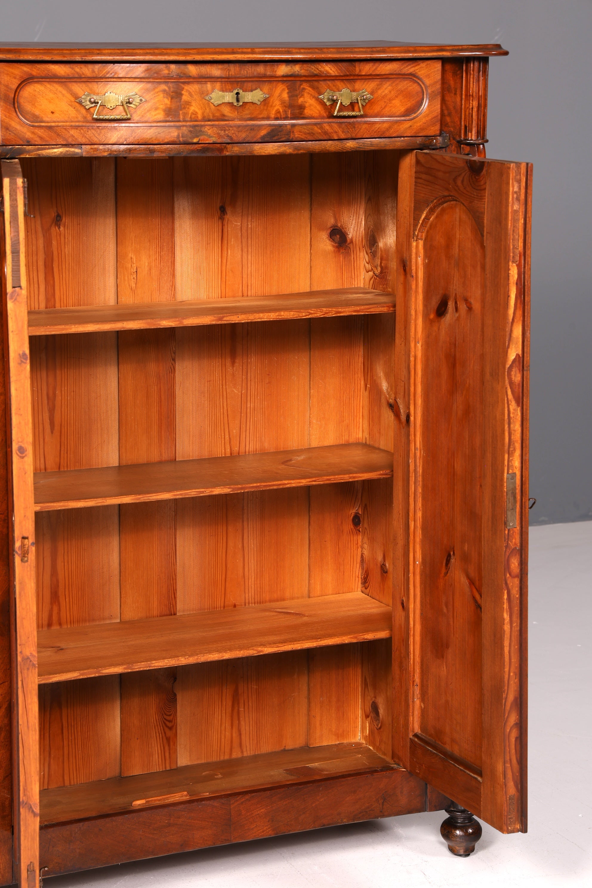 Wunderschöner Louis Philippe Schrank Gründerzeit Vertiko Highboard Antik um 1880