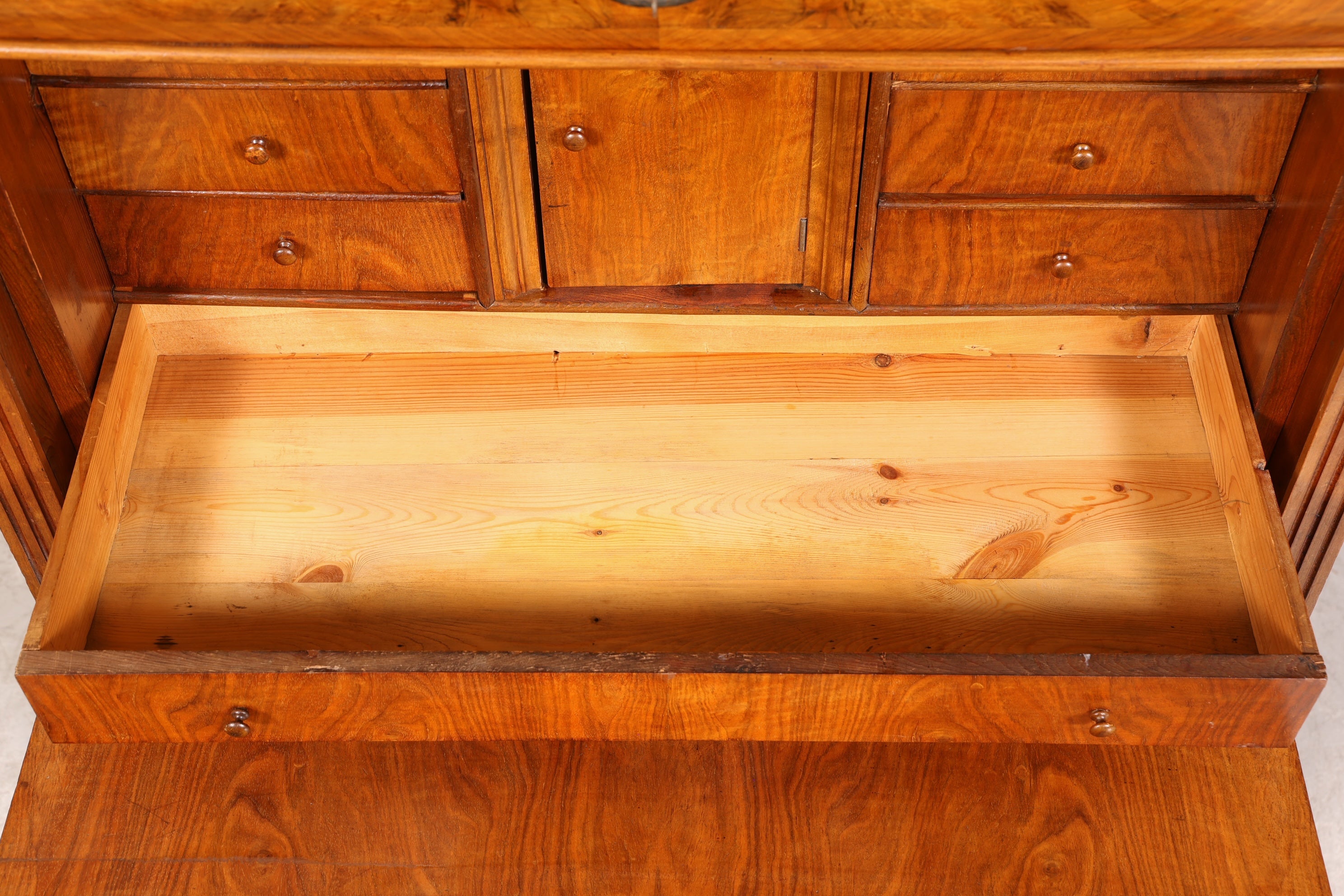 Traumhafter Gründerzeit Sekretär Vertiko Highboard Louis Philippe Kommode Sekretär Schrank um 1880