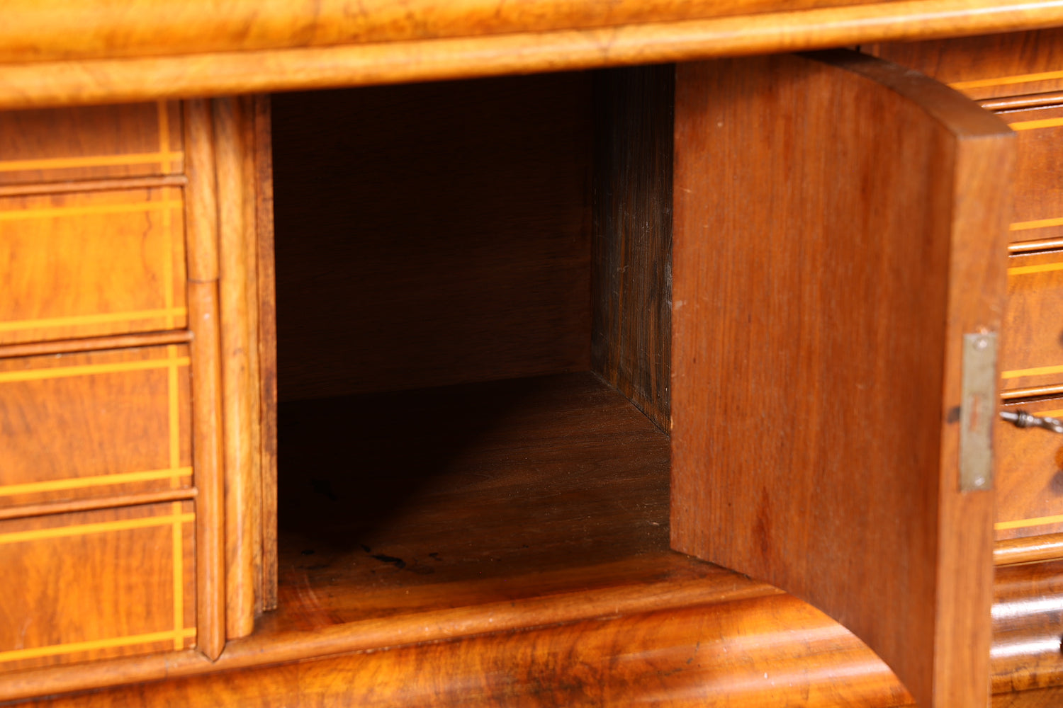 Stilvoller Louis Philippe Sekretär um 1880 Gründerzeit Antik Vertiko Schrank Chiffoniere Schubladenkommode