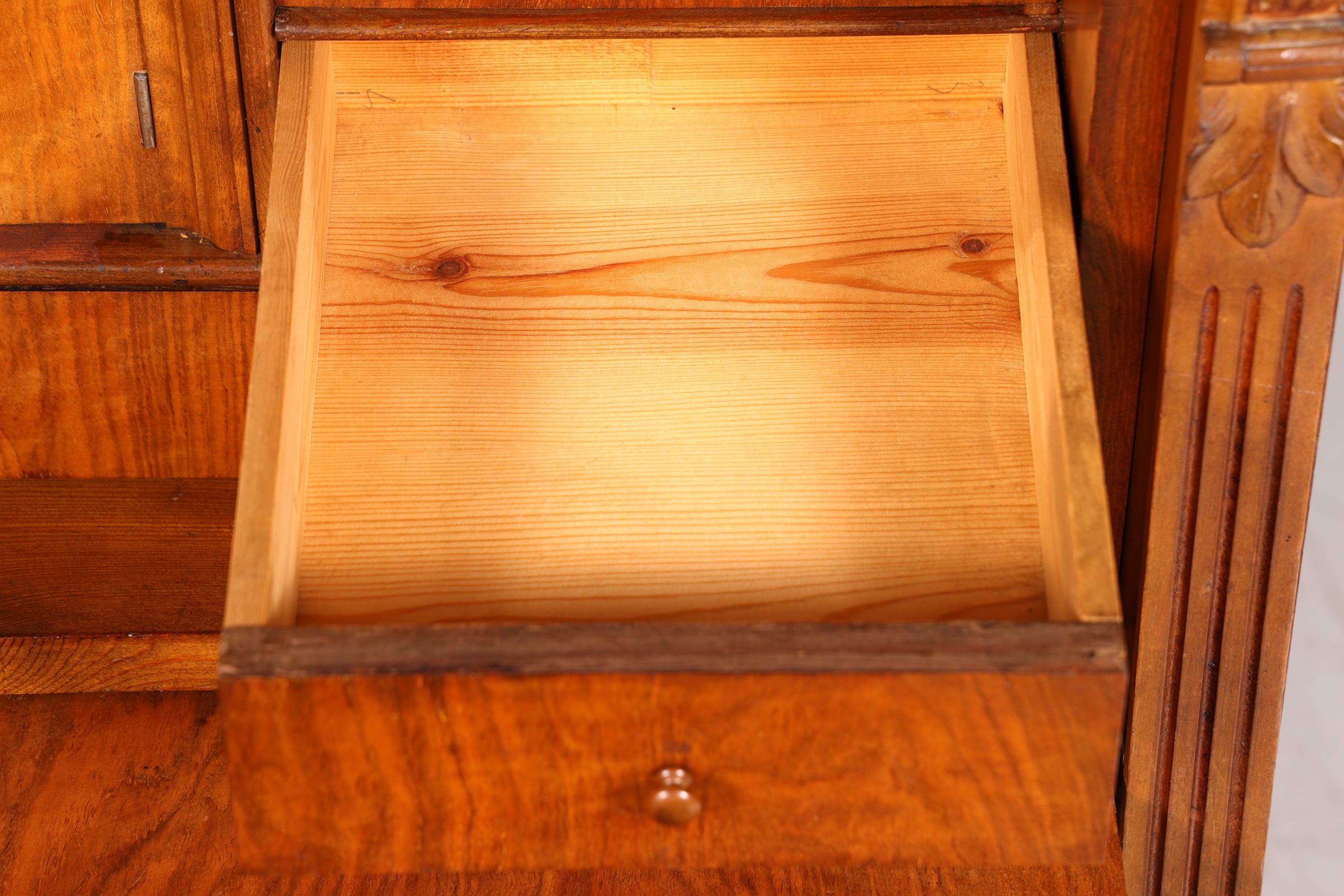 Traumhafter Gründerzeit Sekretär Vertiko Highboard Louis Philippe Kommode Sekretär Schrank um 1880