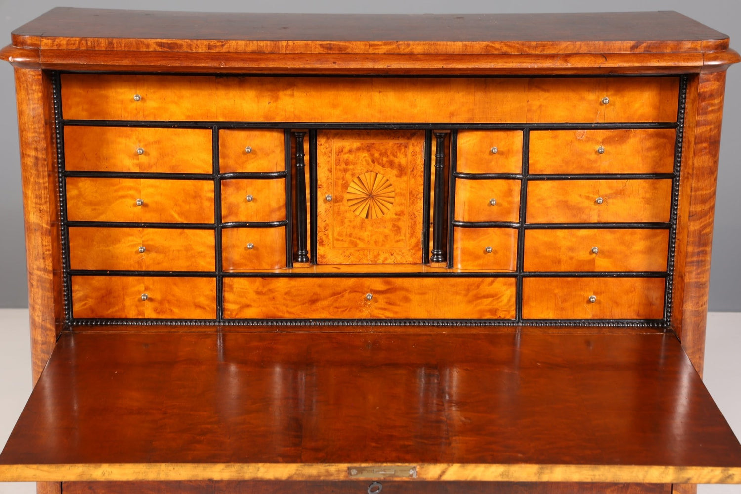 Wunderschöner Original Biedermeier Sekretär um 1860 Kommode Antik Bürokommode