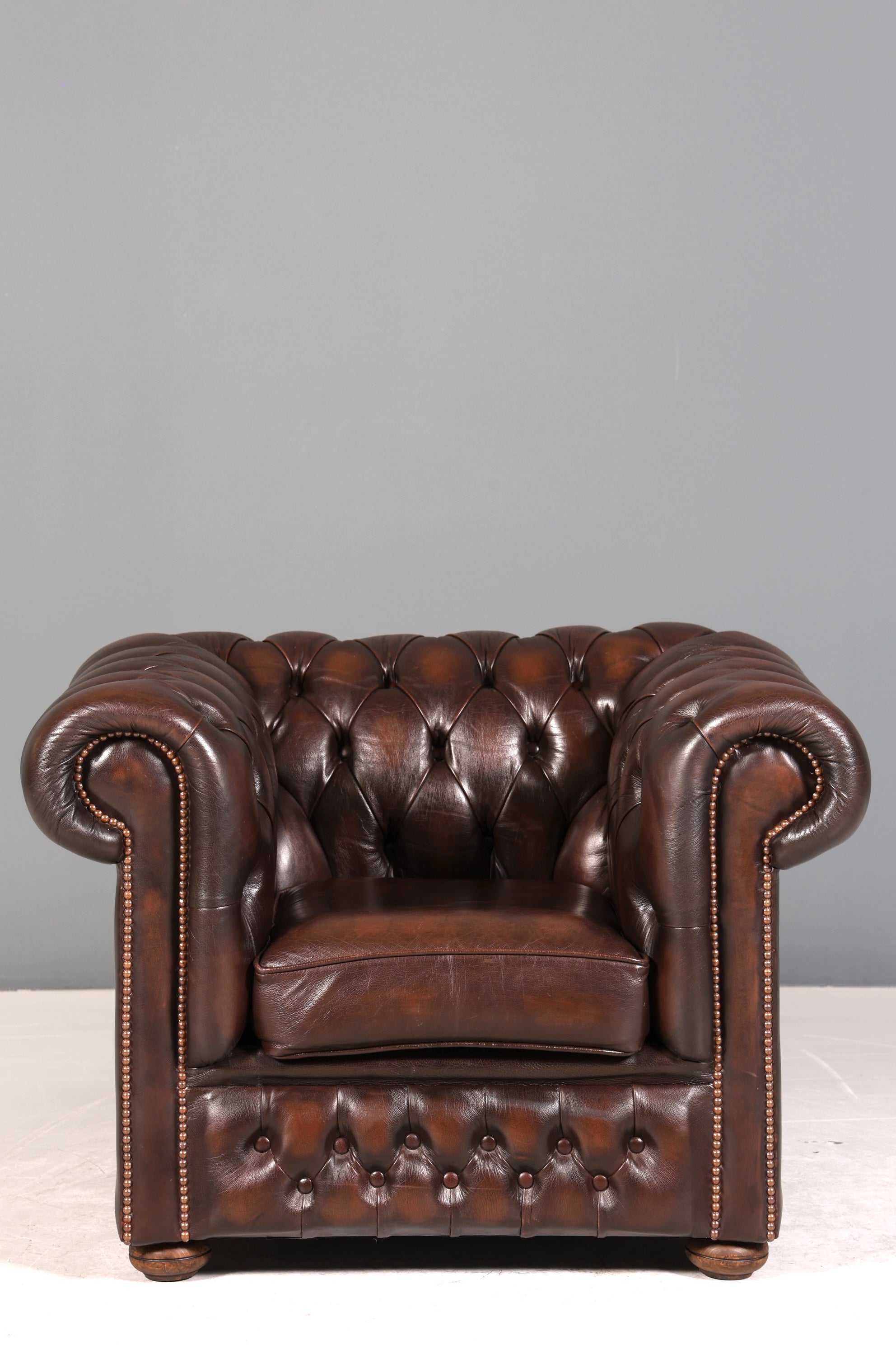 Stilvoller Original Chesterfield Sessel Englischer Armlehnsessel Englisch Herrensessel