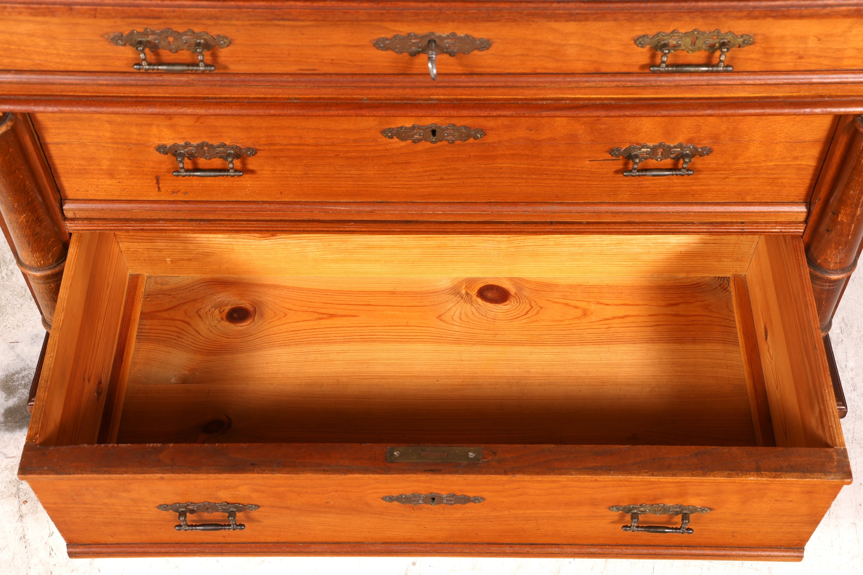 Wunderschöne Gründerzeit Kommode Jugendstil Antik Sideboard Schubladenkommode Wäschekommode