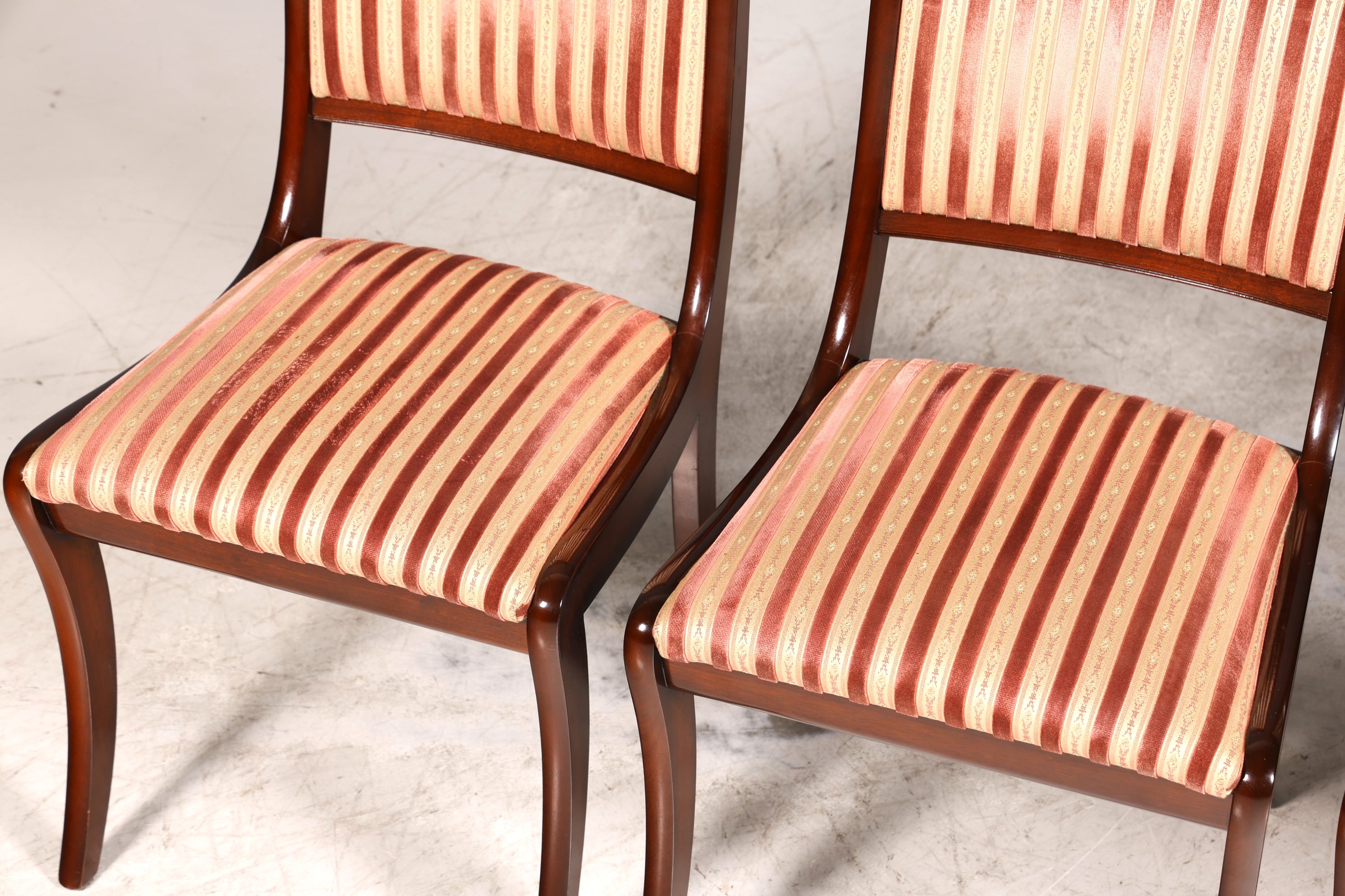 4x Wunderschöne Original Heldense Stühle Biedermeier Stil Englisch Stuhlset Antik Stil Küchenstühle