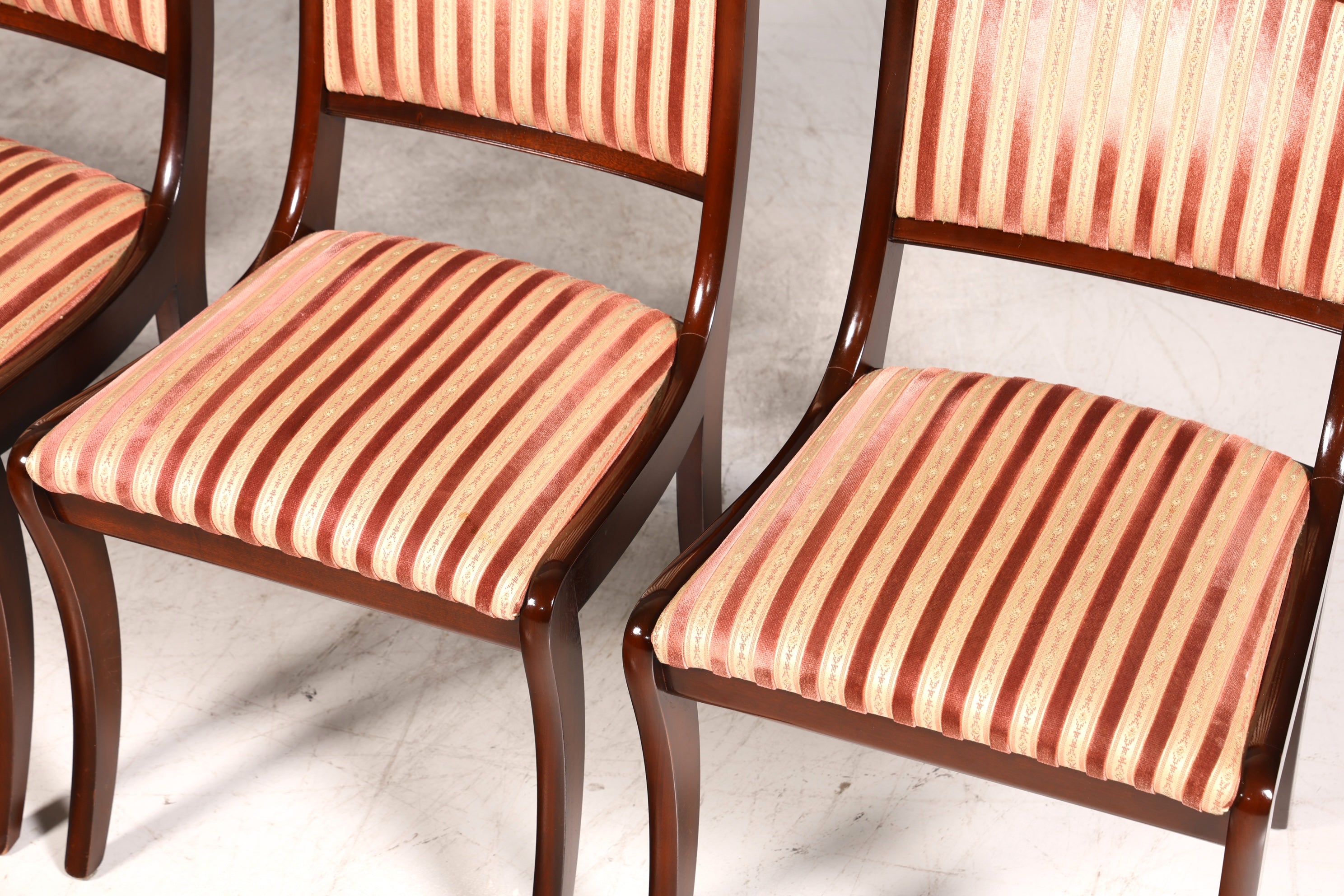 4x Wunderschöne Original Heldense Stühle Biedermeier Stil Englisch Stuhlset Antik Stil Küchenstühle