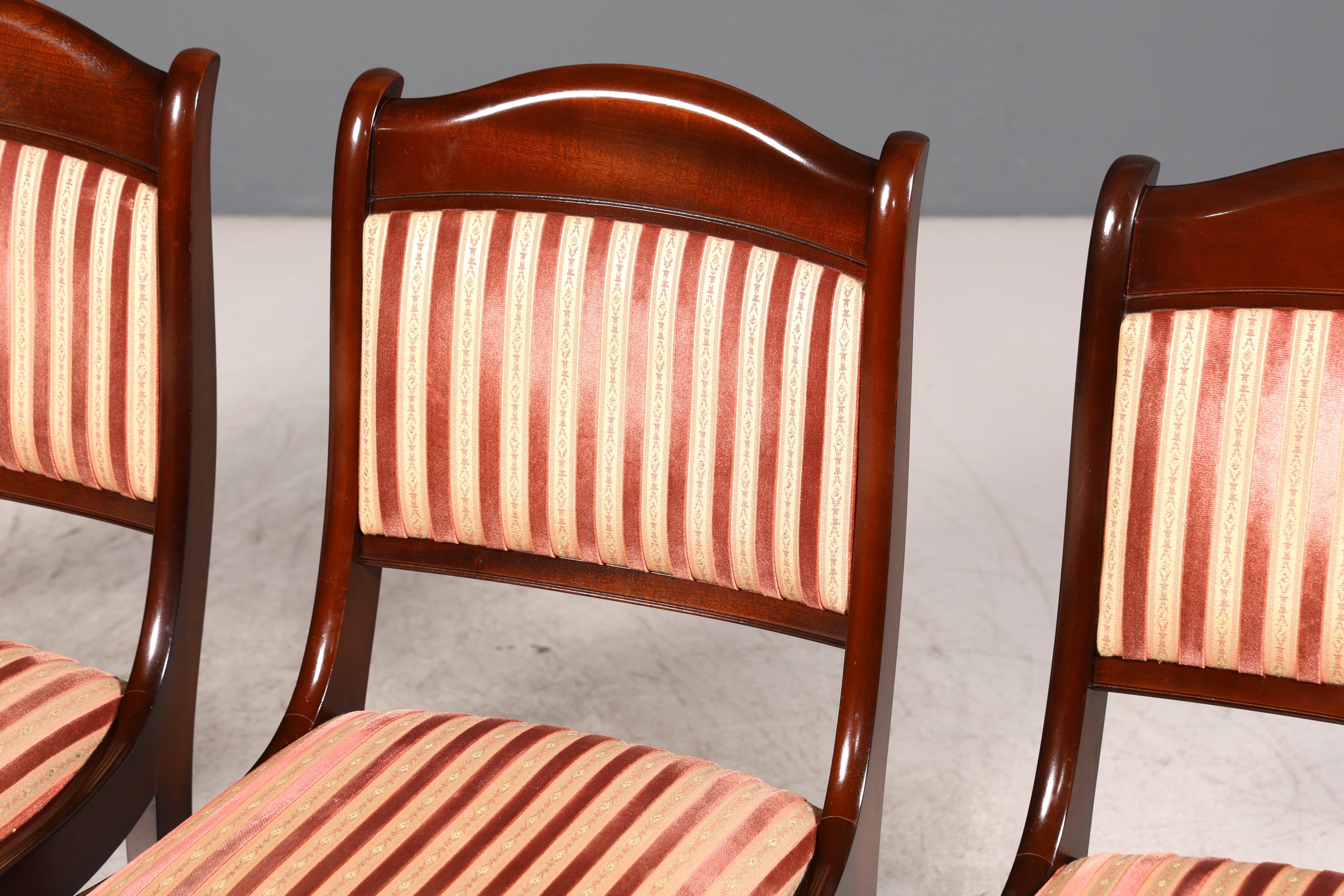 4x Wunderschöne Original Heldense Stühle Biedermeier Stil Englisch Stuhlset Antik Stil Küchenstühle