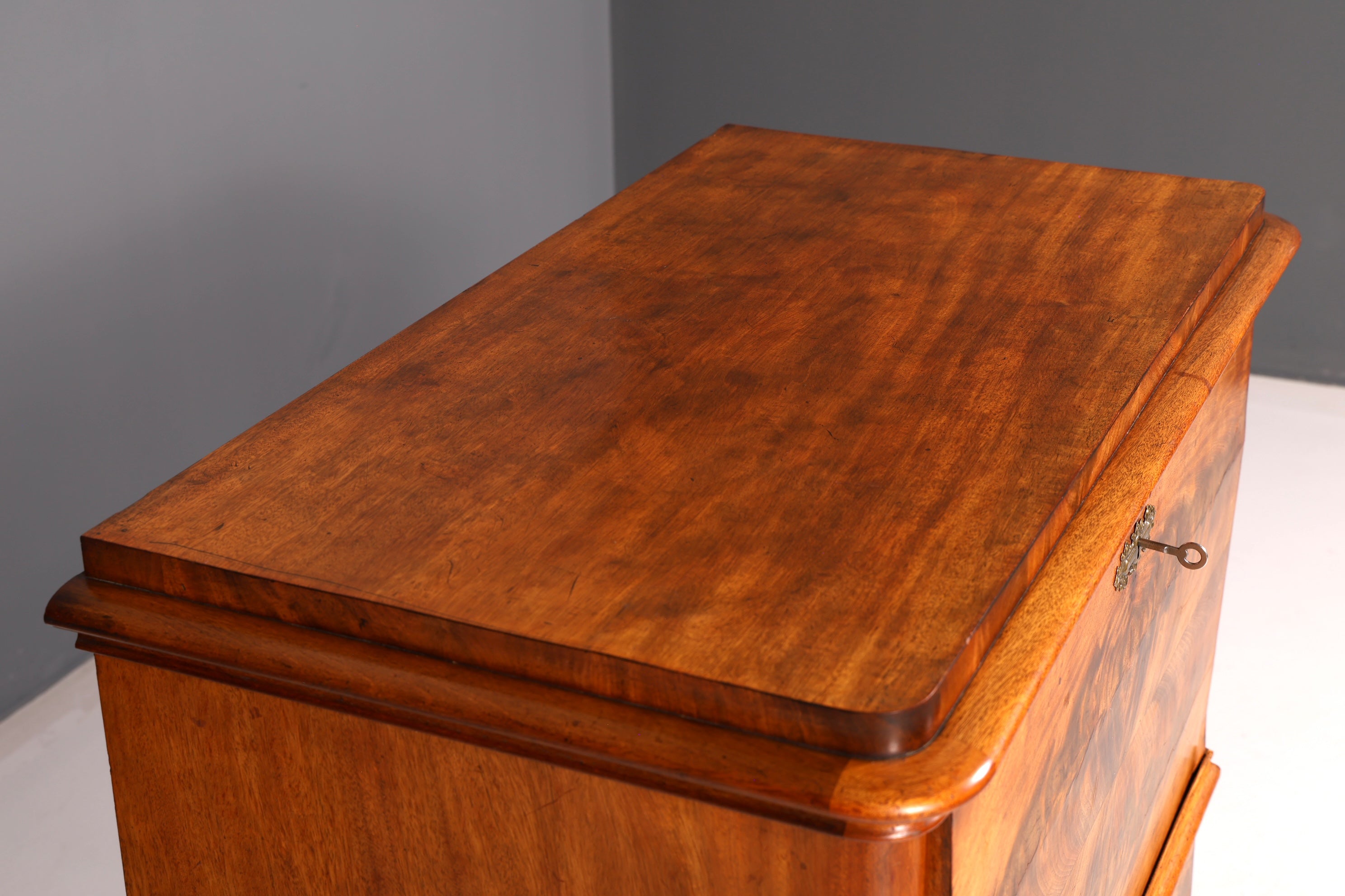 Wunderschöner Louis Philippe Sekretär Vertiko Highboard Gründerzeit Kommode Schrank um 1880 Antik Vintage