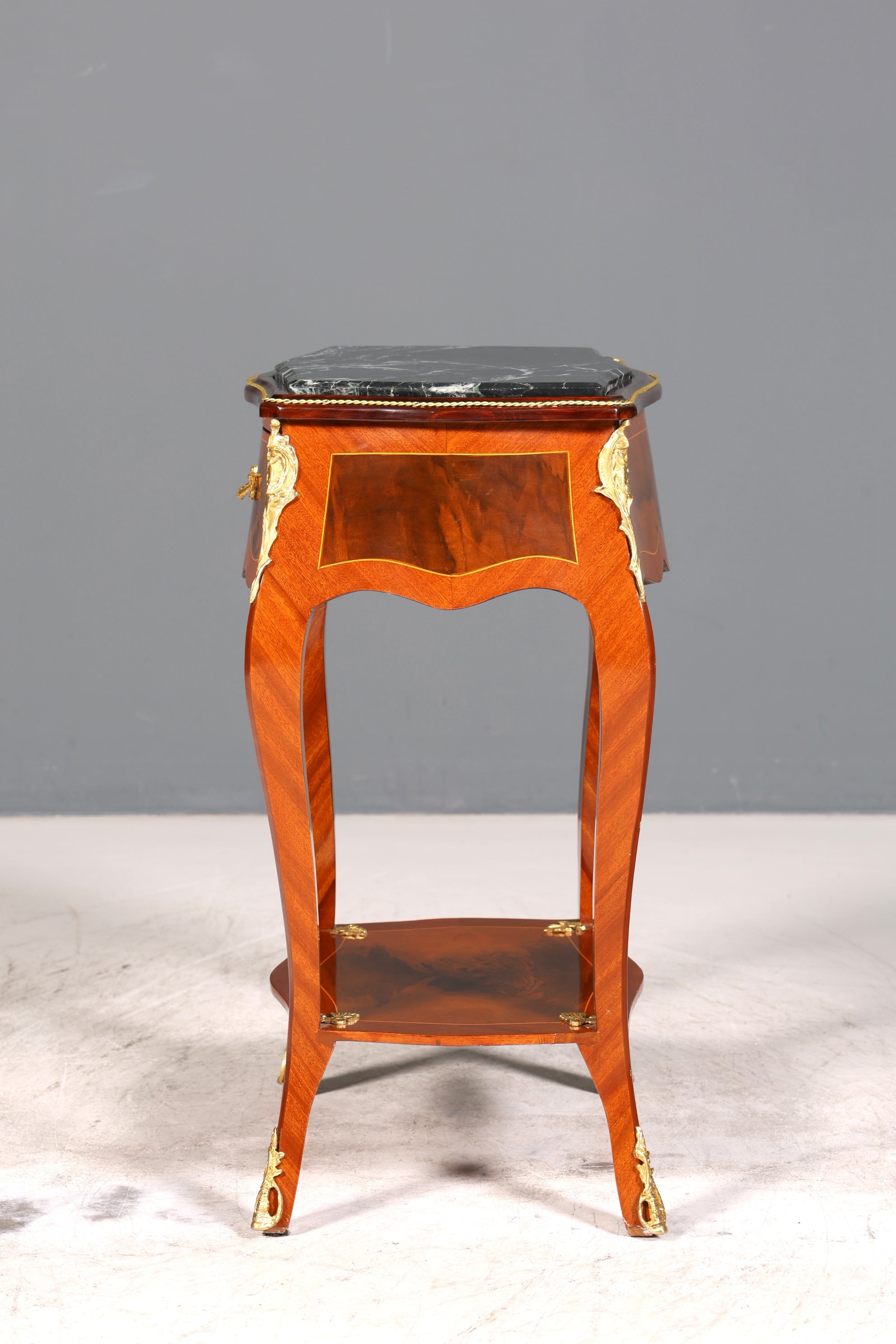Traumhafter Louis XV Beistelltisch Barock Stil Ablagetisch Marmor Kommode Telefontisch