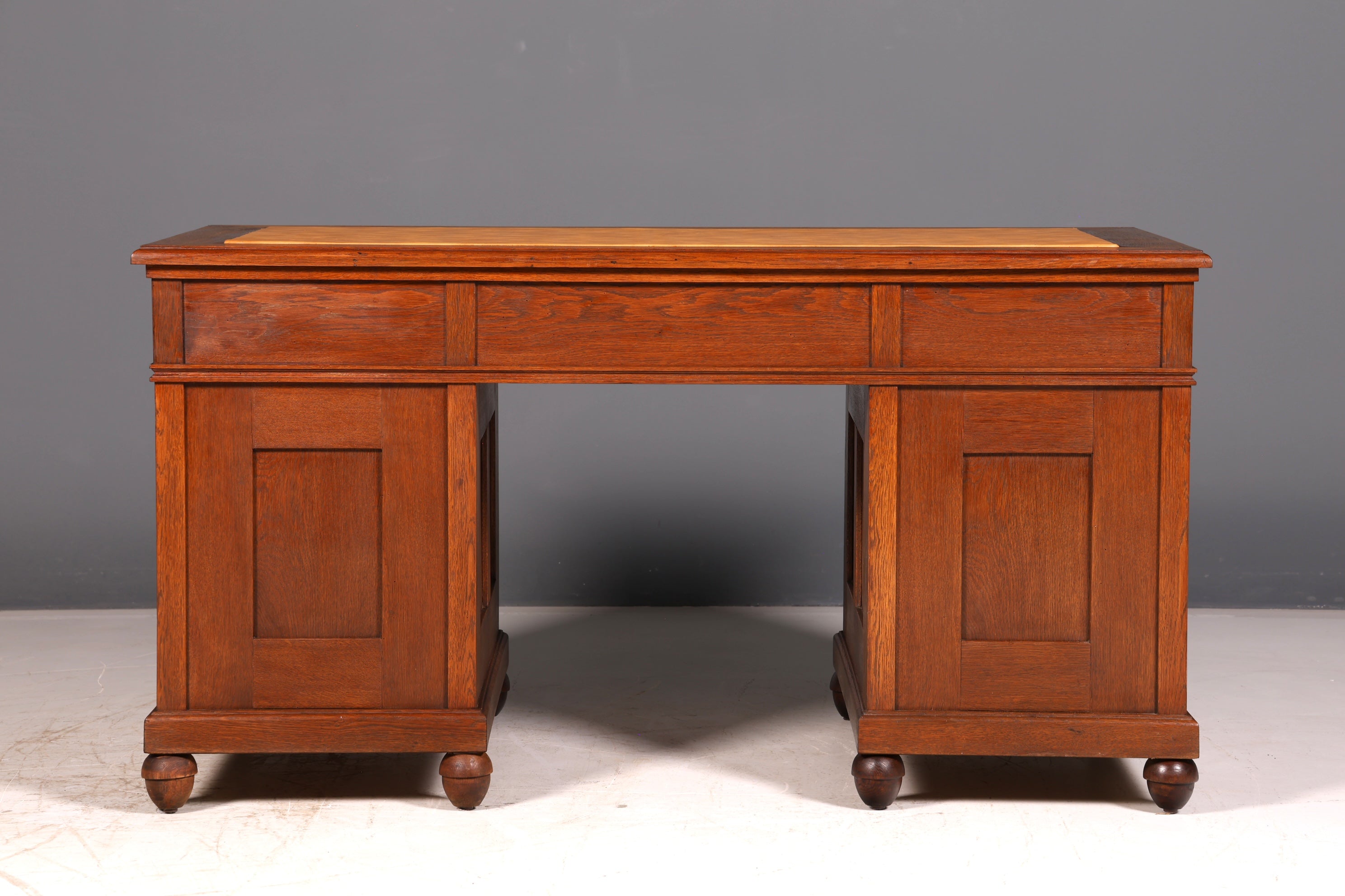 Traumhafter Jugendstil Schreibtisch Eiche Gründerzeit Bürotisch Echt Holz Desk Office Table Antik Vintage