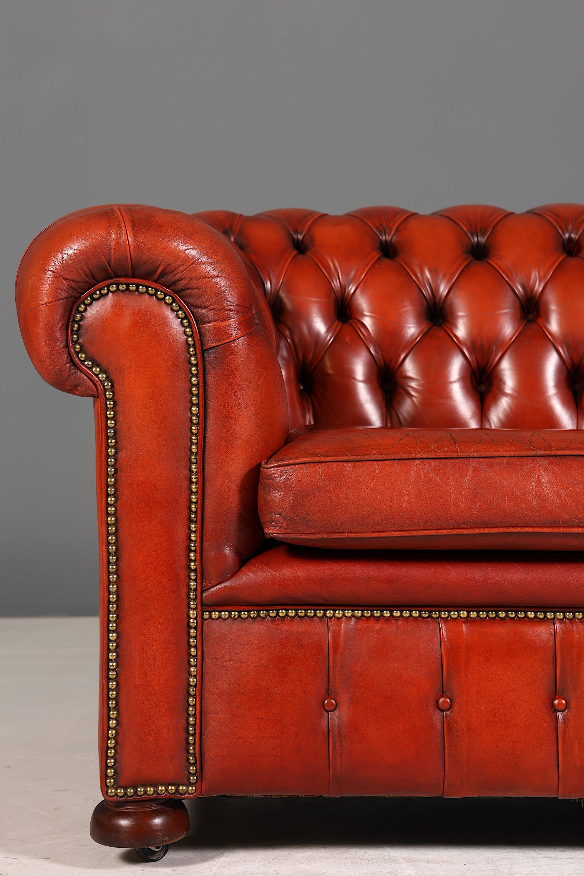 Traumhaftes Original Chesterfield Sofa 2-Sitzer UK Couch England Polstersofa