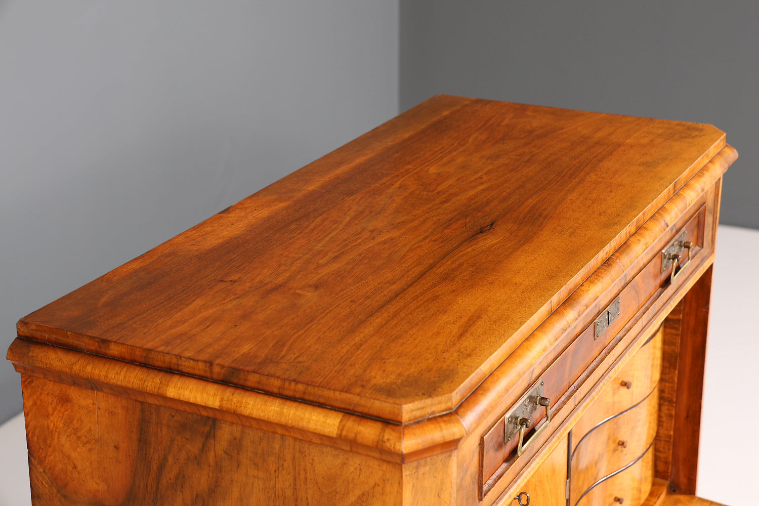 Stilvoller Gründerzeit Sekretär Vertiko Highboard Louis Philippe Vertiko Kommode um 1880