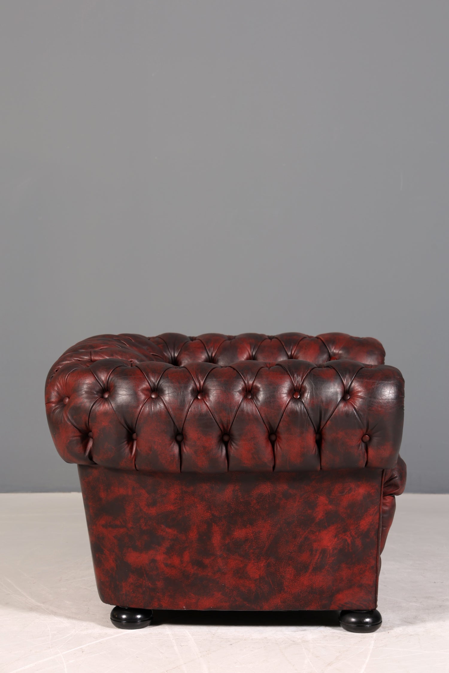Wunderschöner Original Chesterfield Sessel Englisch Leder Armlehnsessel Herrensessel 2 von 2