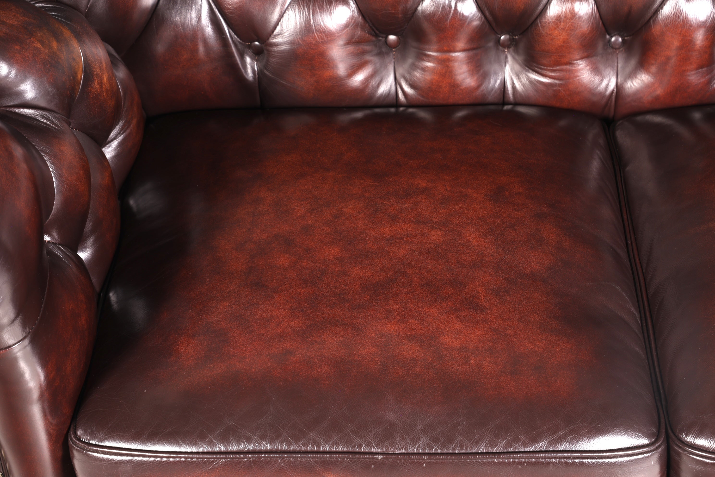 Wunderschönes Original Chesterfield Sofa 2-Sitzer Couch England Polstersofa