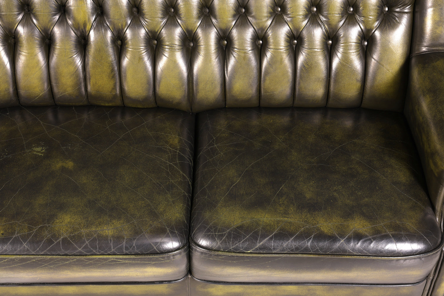 Wunderschönes Original Chesterfield Sofa 3- Sitzer echt Leder Couch Englisch