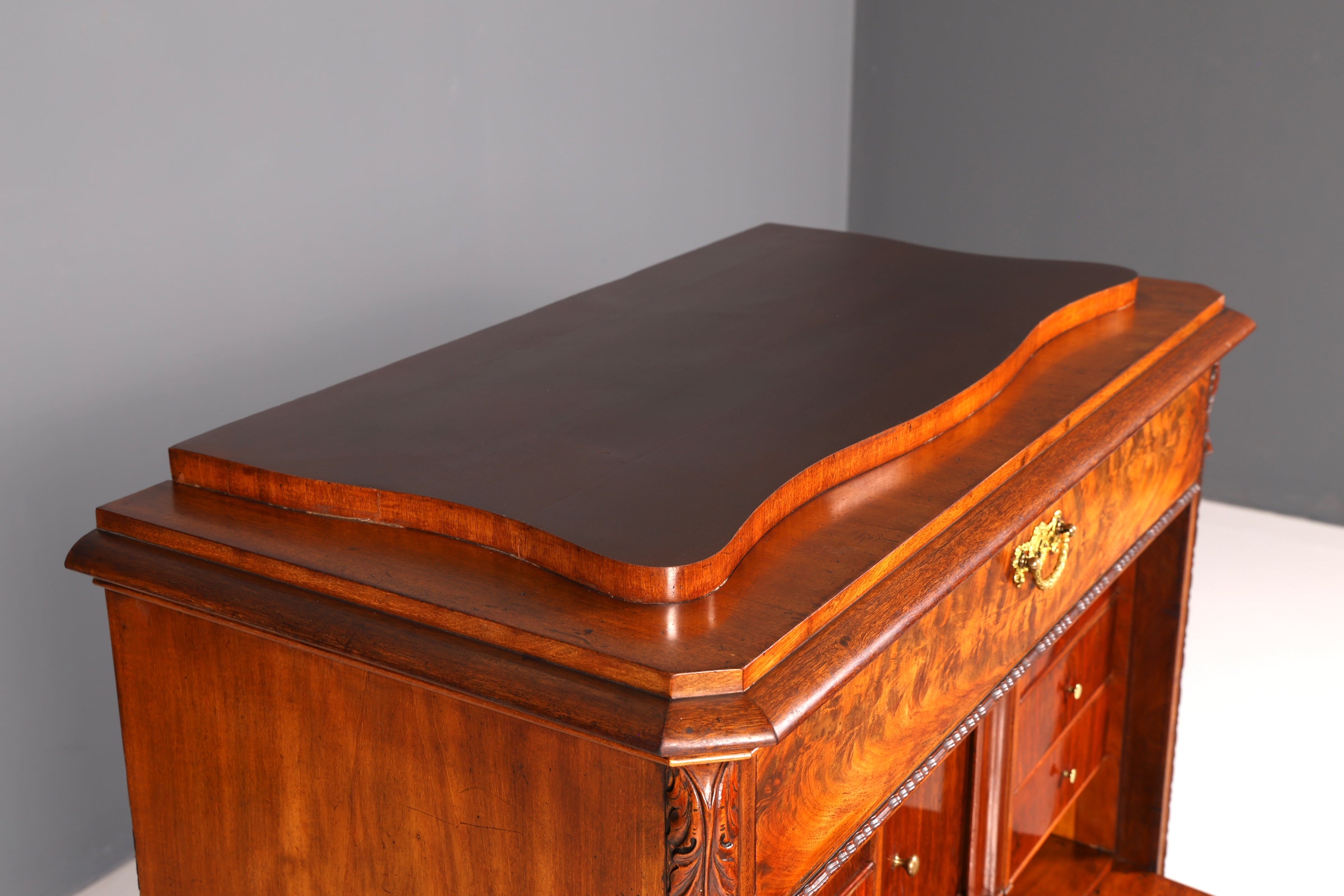 Stilvoller Louis Philippe Sekretär Vertiko Gründerzeit Kommode Schubladenkommode Antik um 1880 Chiffoniere