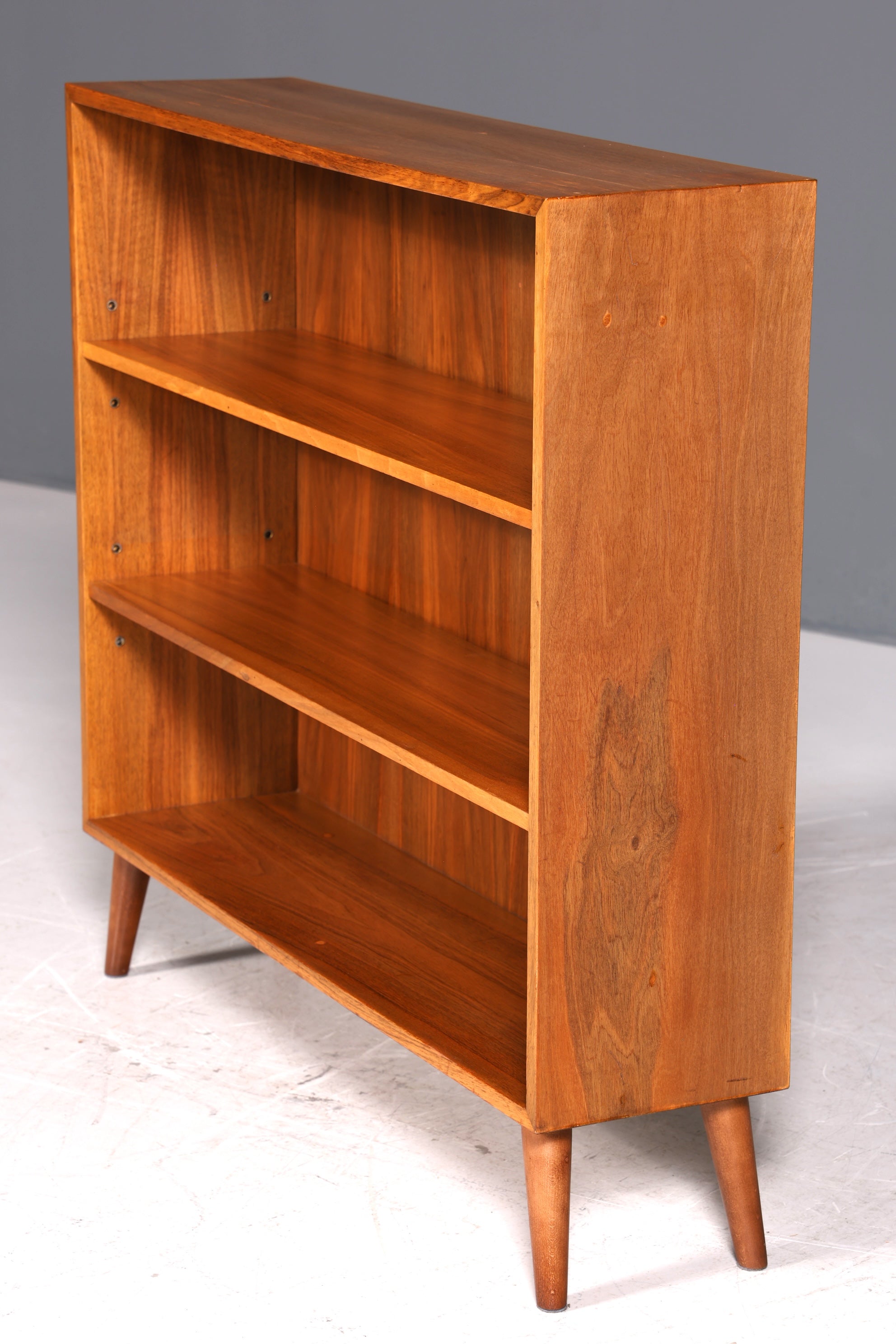 Wunderschönes Original Musterring Regal Vintage Bücherregal Mid Century 60er Jahre Holz Regal 2 von 2