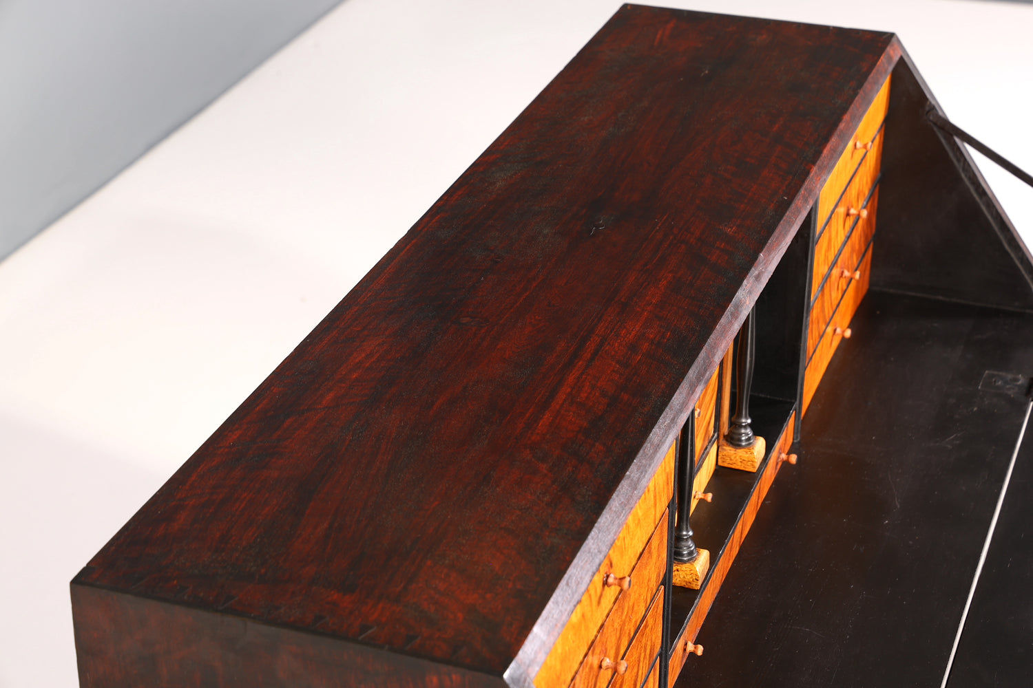 Wunderschöner Original Biedermeier Sekretär um 1860 Englisch Kommode Antik Bürokommode