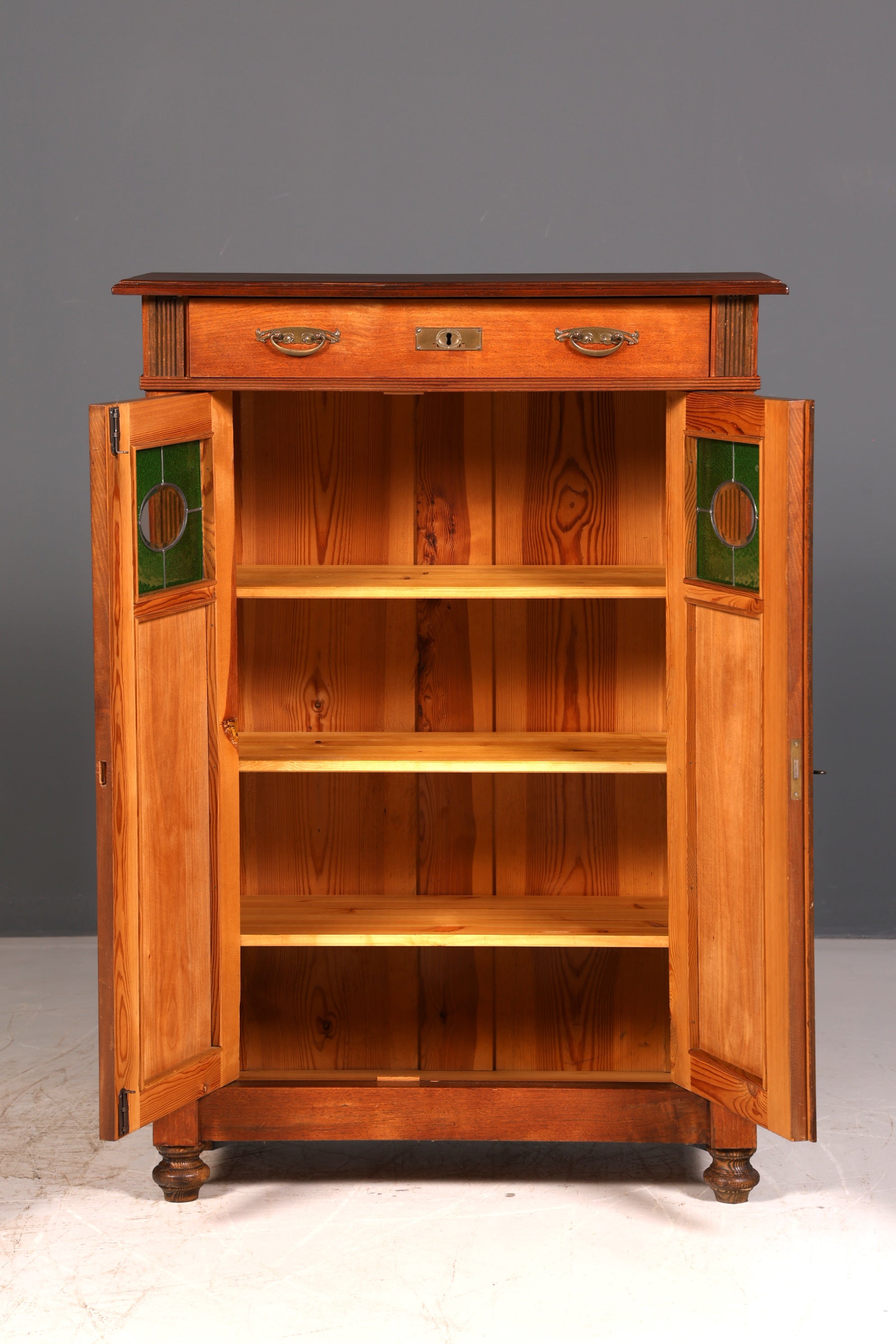 Traumhaftes Jugendstil Vertiko Gründerzeit Schrank Antik Highboard Kommode Buffet Vintage