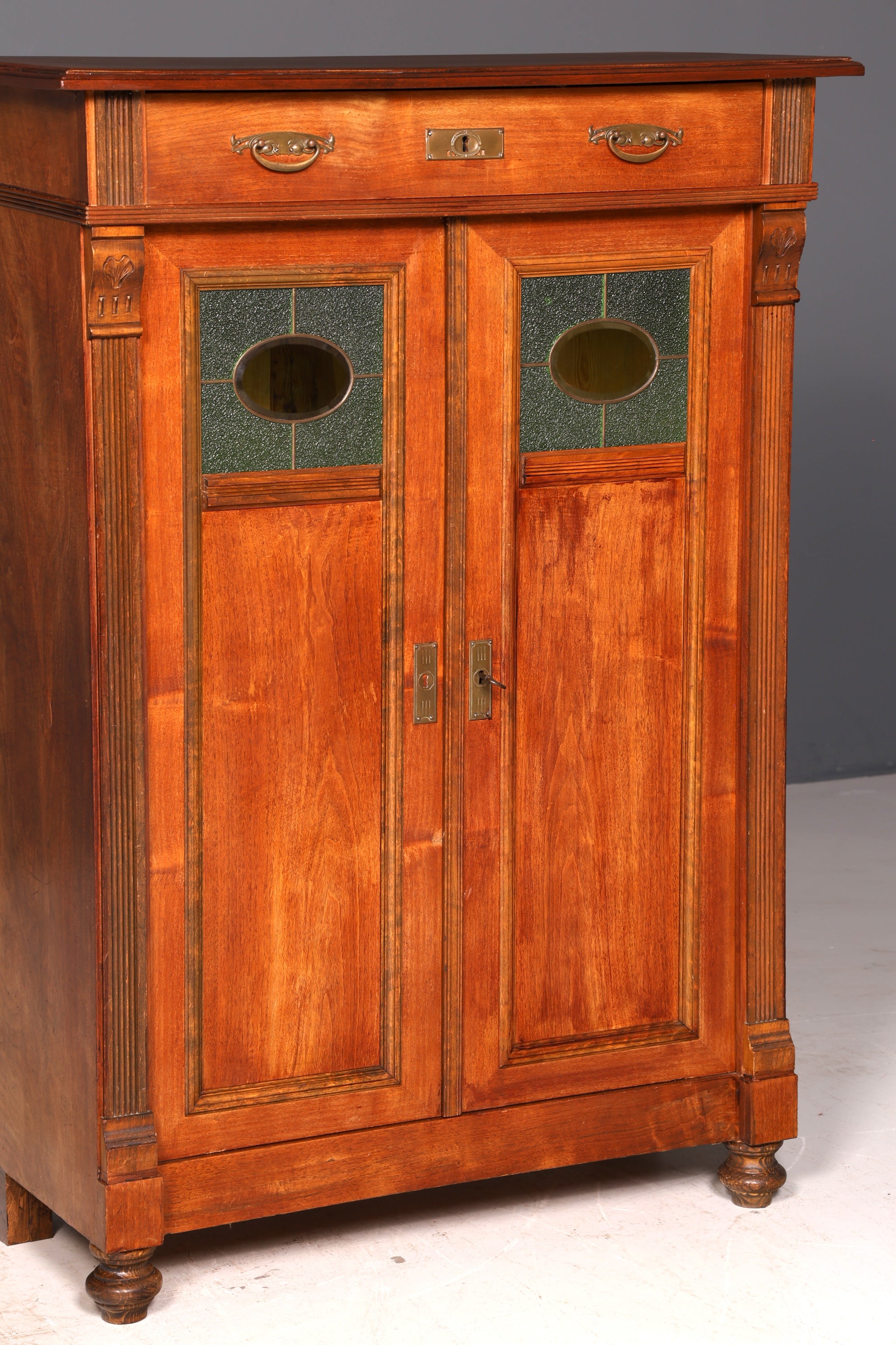 Traumhaftes Jugendstil Vertiko Gründerzeit Schrank Antik Highboard Kommode Buffet Vintage