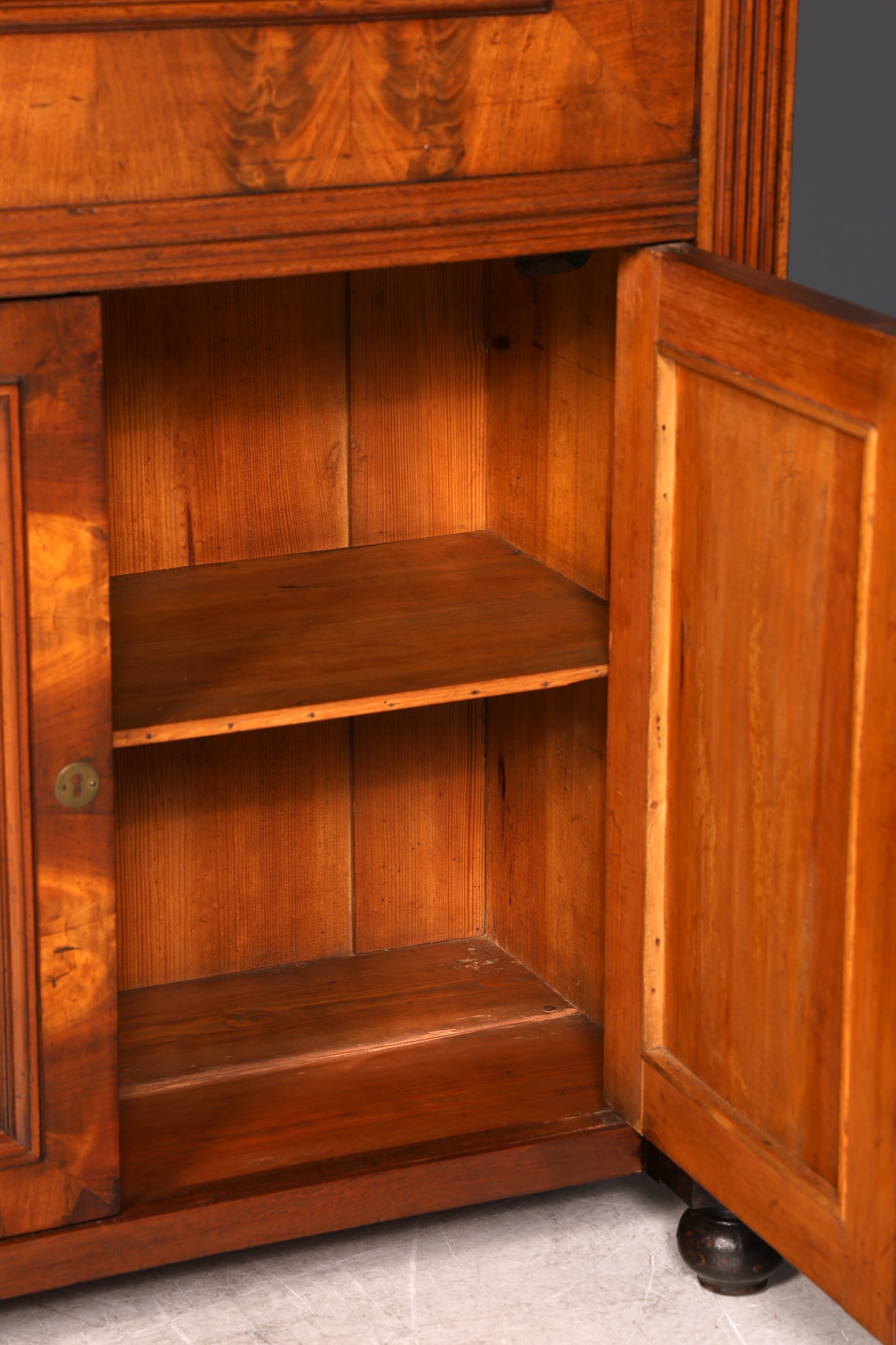 Edler Gründerzeit Sekretär Vertiko Highboard Louis Philippe Kommode Sekretär Schrank um 1880