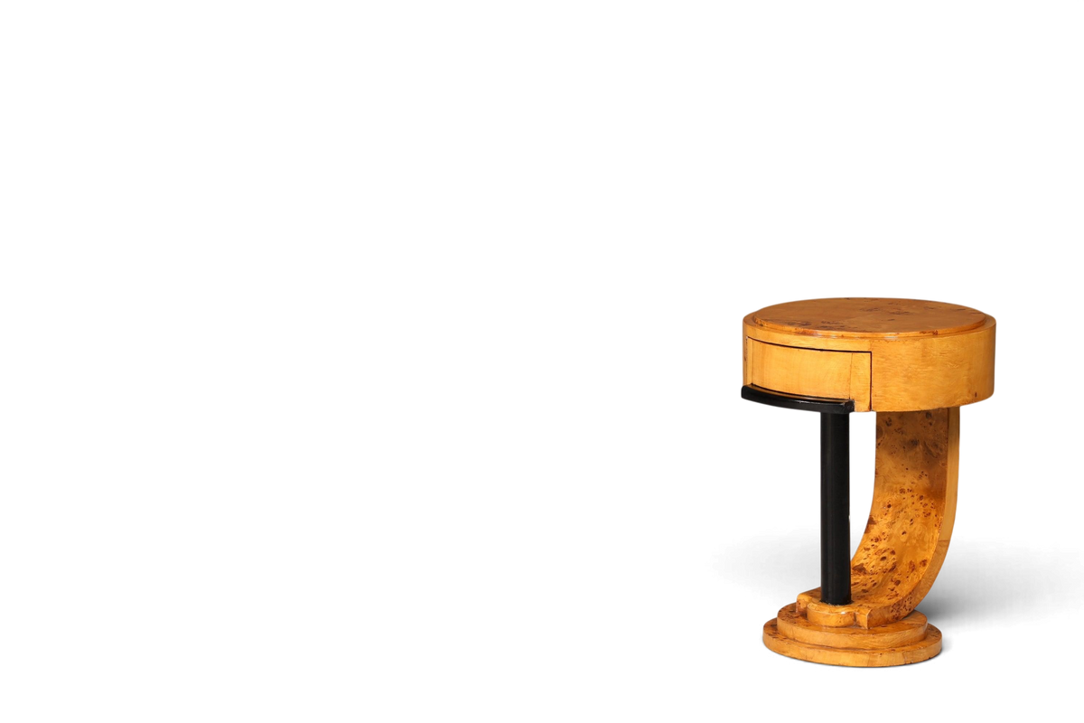 Traumhafter Art Deco Stil Beistelltisch Antik Stil Tisch Luxus Ablagetisch Birke Kommode