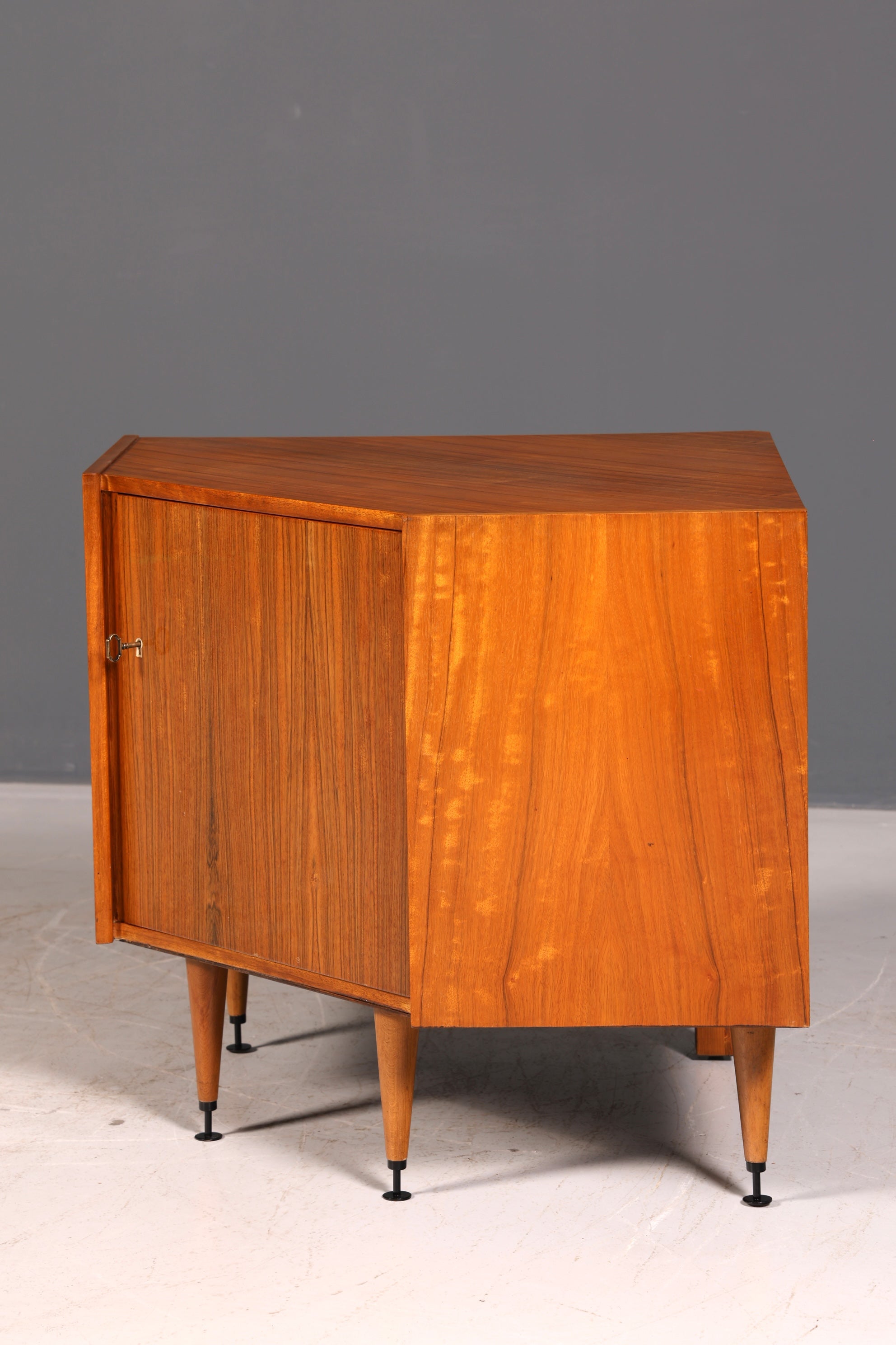 Beautiful Mid-Century Corner Cabinet Vintage Cabinet Corner Cabinet 1960s Solid Wood