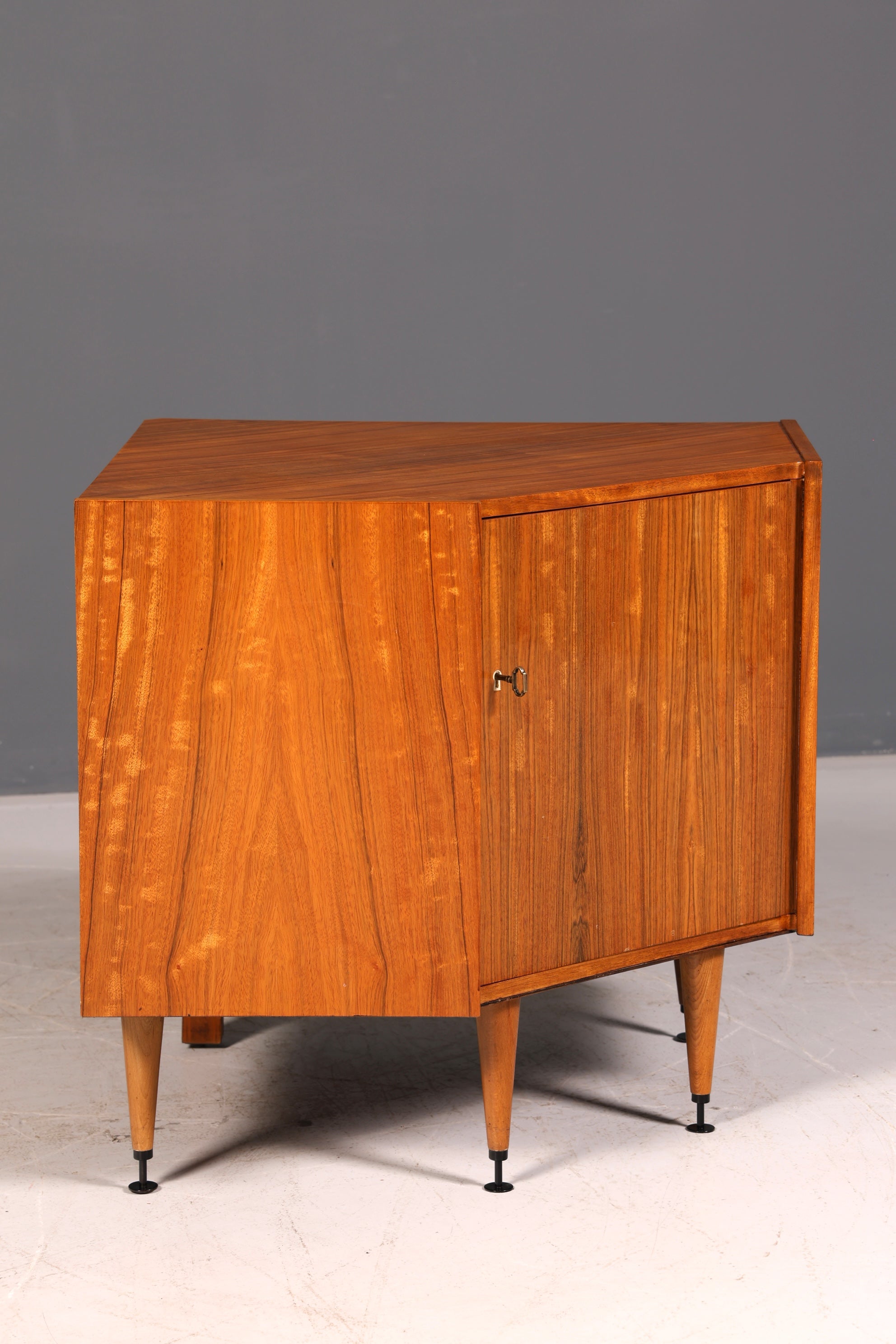 Beautiful Mid-Century Corner Cabinet Vintage Cabinet Corner Cabinet 1960s Solid Wood