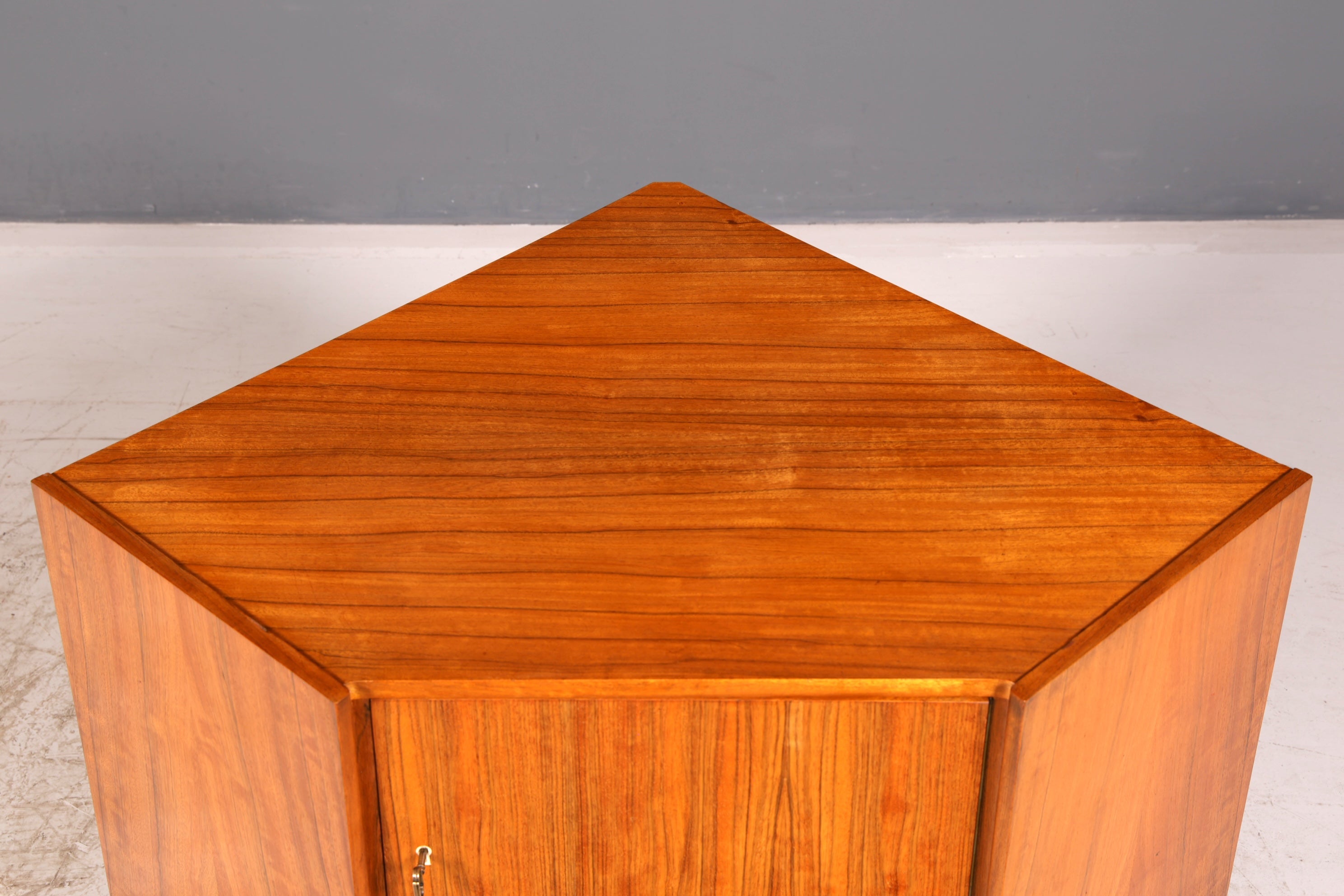 Beautiful Mid-Century Corner Cabinet Vintage Cabinet Corner Cabinet 1960s Solid Wood