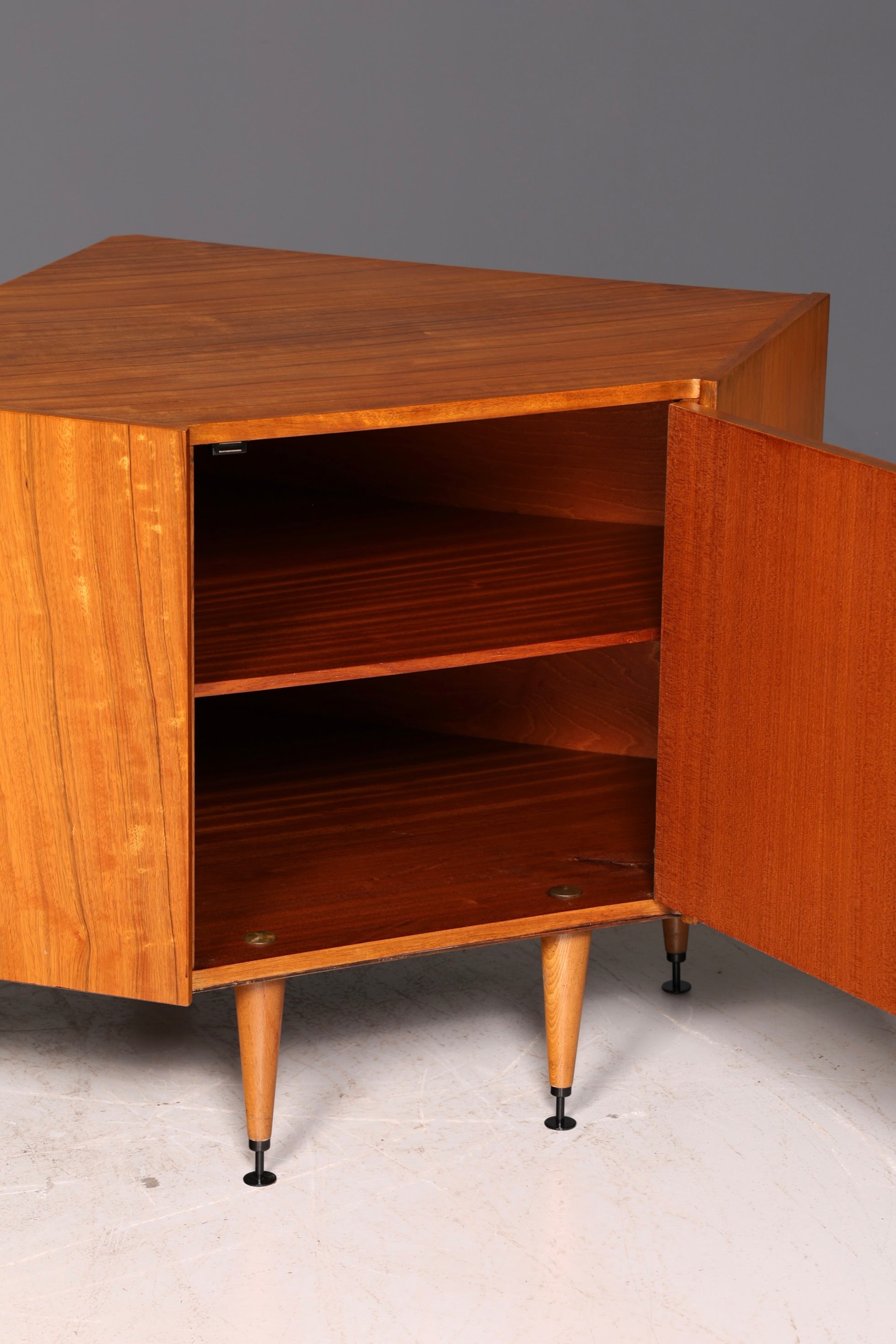 Beautiful Mid-Century Corner Cabinet Vintage Cabinet Corner Cabinet 1960s Solid Wood