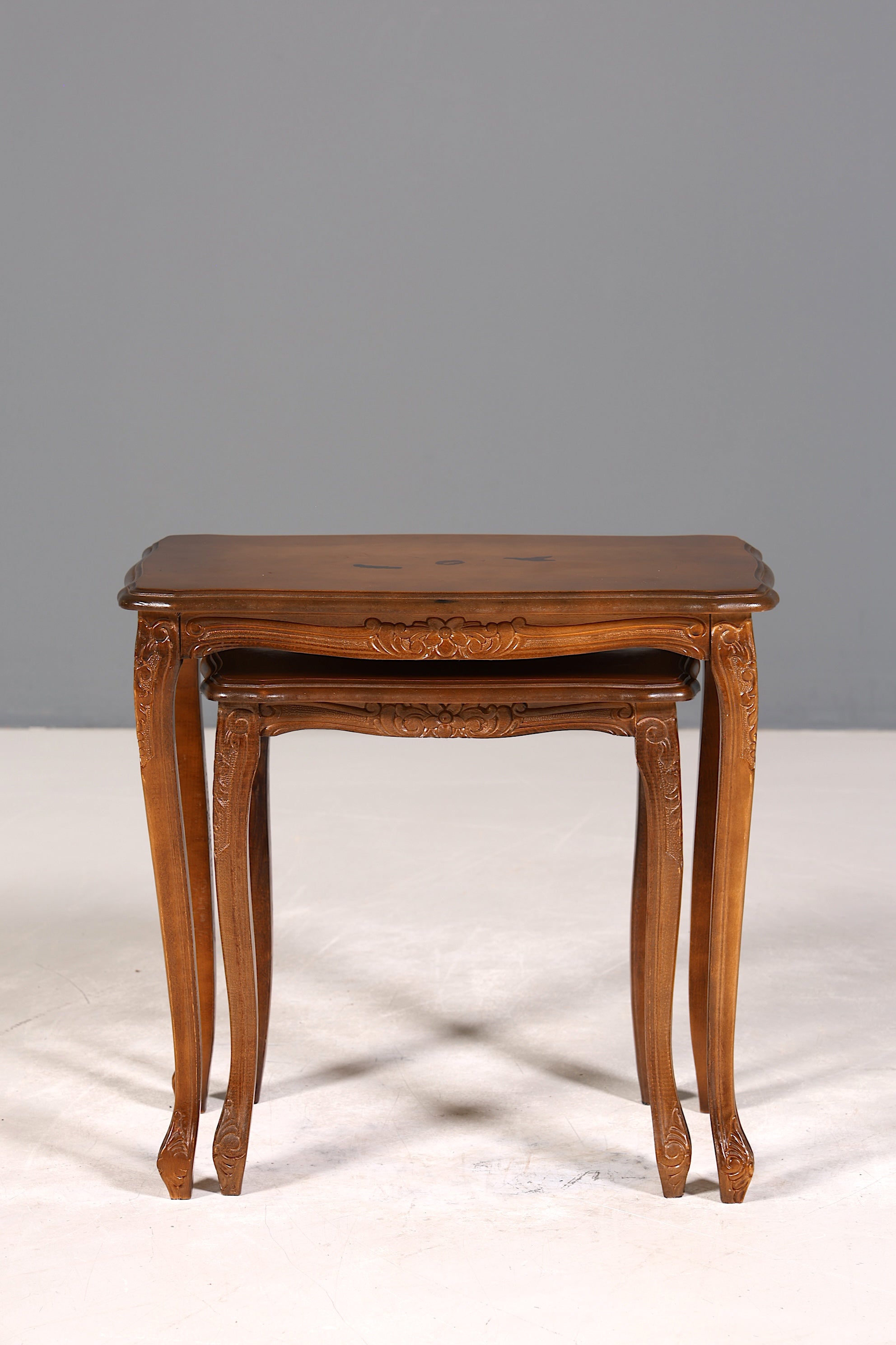 Wunderschönes Chippendale 2er Satz Beistelltisch Set Barock Stil Ablagetisch Set Tisch Set