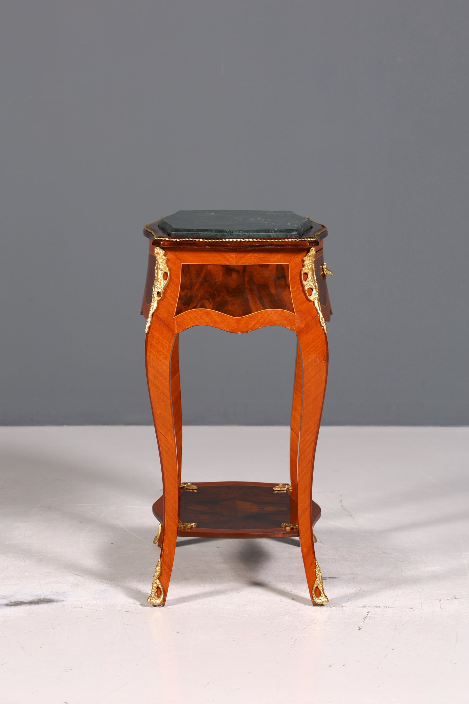Traumhafter Louis XV Beistelltisch Barock Stil Ablagetisch Marmor Kommode Telefontisch