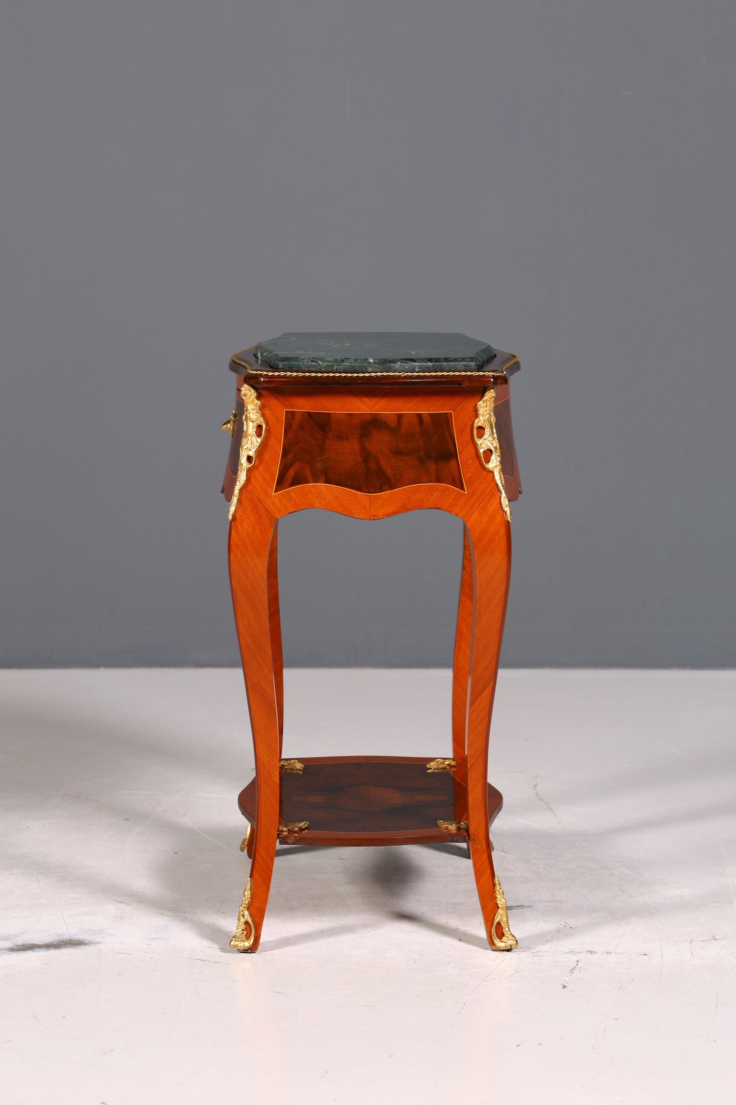 Traumhafter Louis XV Beistelltisch Barock Stil Ablagetisch Marmor Kommode Telefontisch