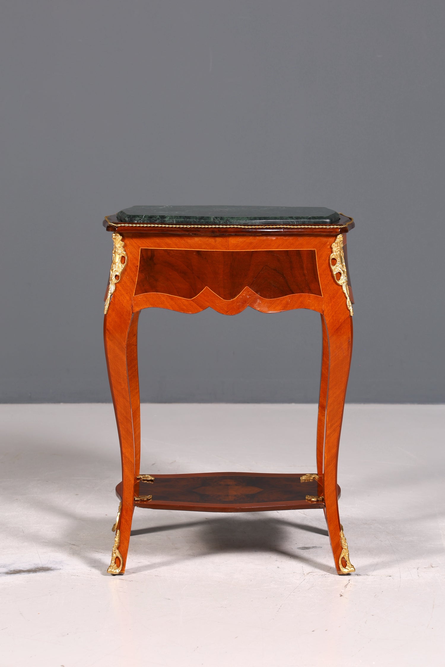 Traumhafter Louis XV Beistelltisch Barock Stil Ablagetisch Marmor Kommode Telefontisch