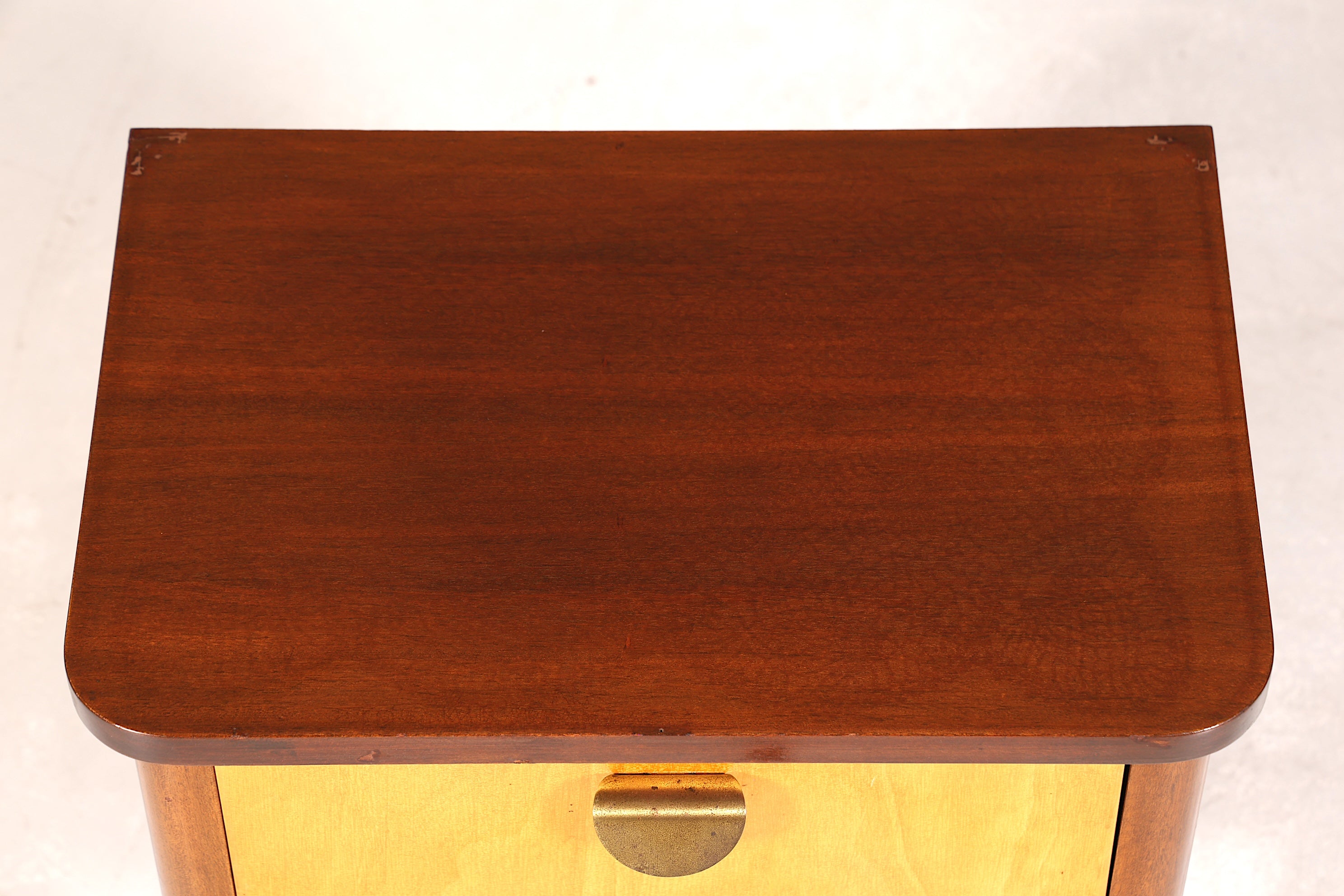 Wunderschöne Mid Century Kommode Vintage Klappschränkchen Retro Nachttisch 2 von 2