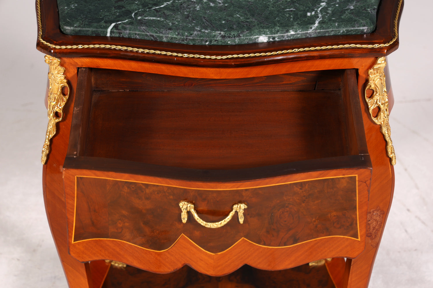 Traumhafter Louis XV Beistelltisch Barock Stil Ablagetisch Marmor Kommode Telefontisch