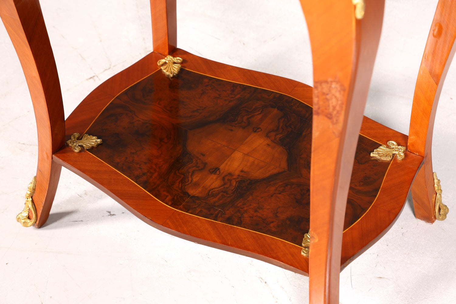 Traumhafter Louis XV Beistelltisch Barock Stil Ablagetisch Marmor Kommode Telefontisch