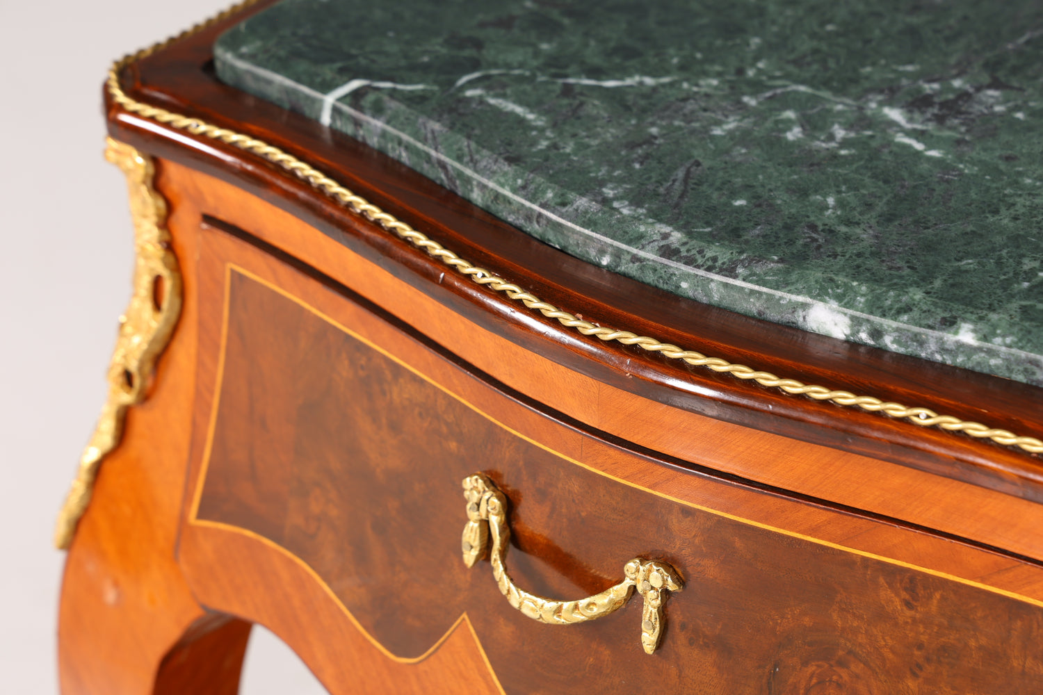 Traumhafter Louis XV Beistelltisch Barock Stil Ablagetisch Marmor Kommode Telefontisch