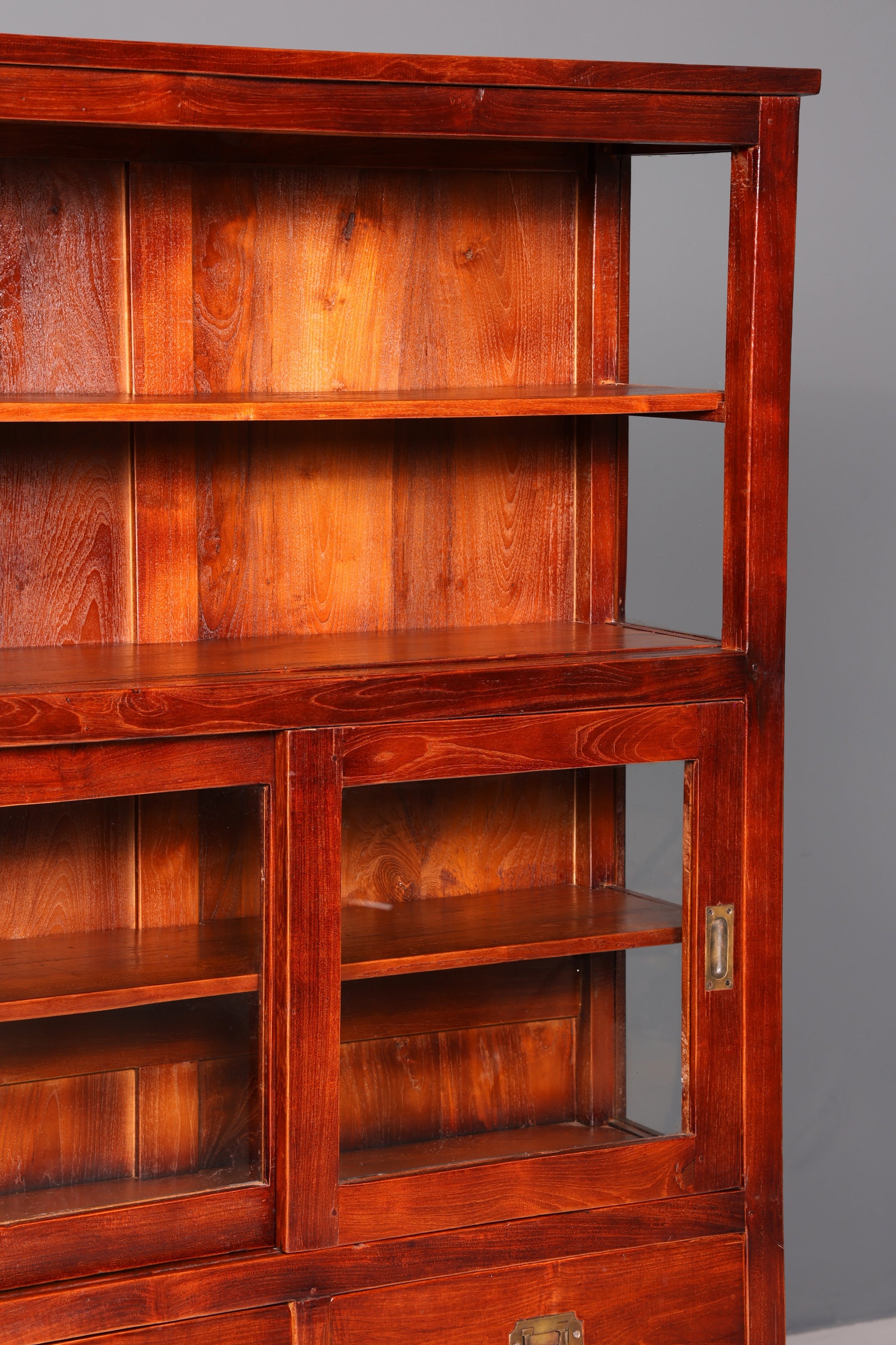 Wunderschöner Maritimer Vitrinenschrank Englisch Echt Holz Bibliothek Englische Anrichte Antik