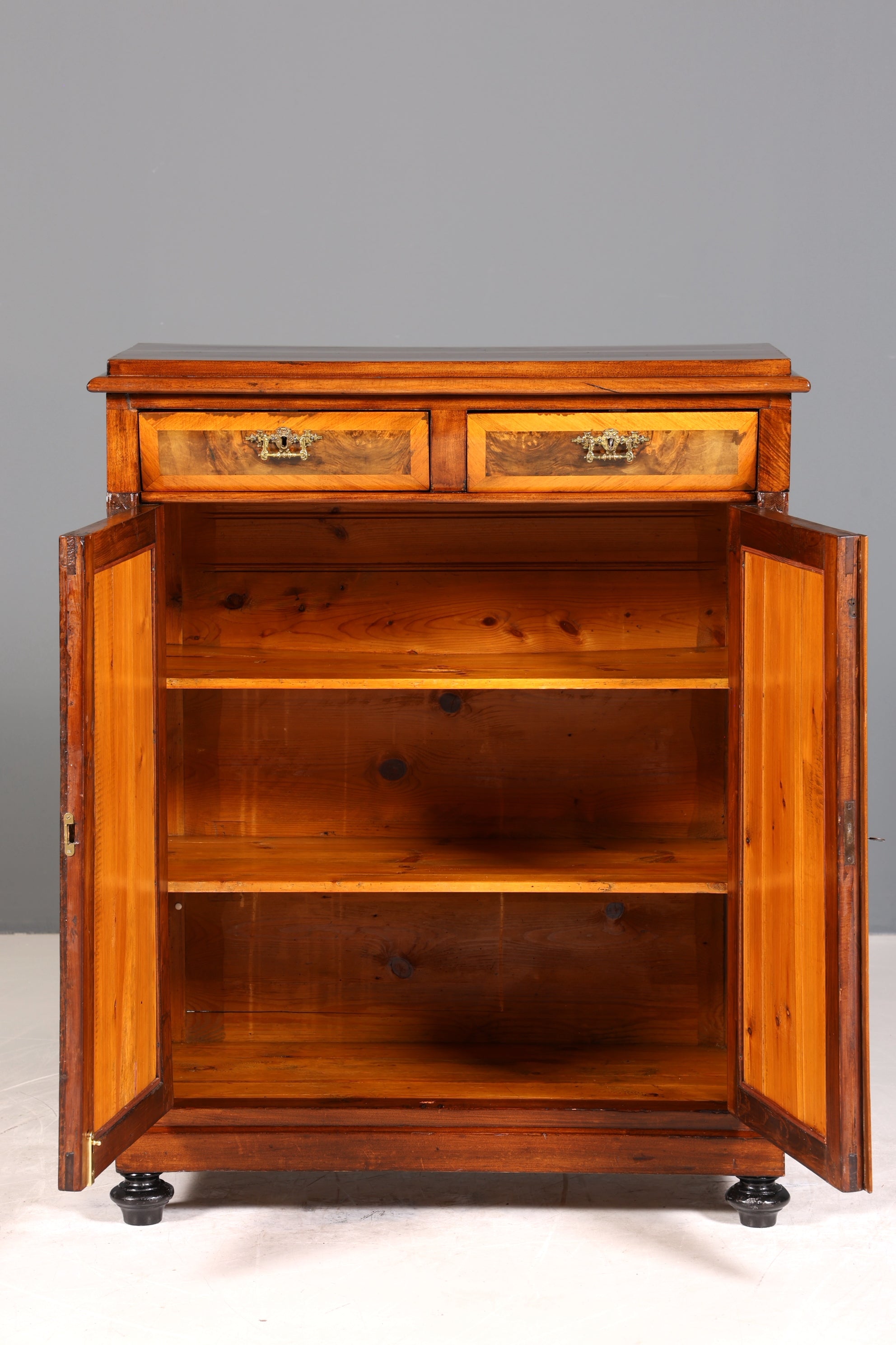 Traumhaftes Gründerzeit Vertiko Jugendstil Schrank Antik Highboard Kommode