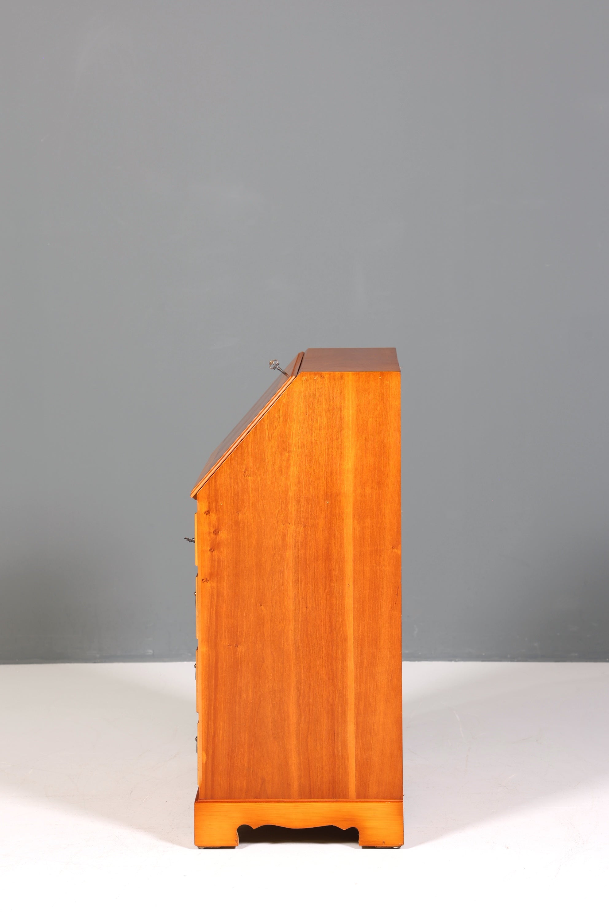 F221 Finish cm Wunderschöner Englischer Sekretär Eibe Schreibkommode Antik Stil Kommode UK Schreibtisch