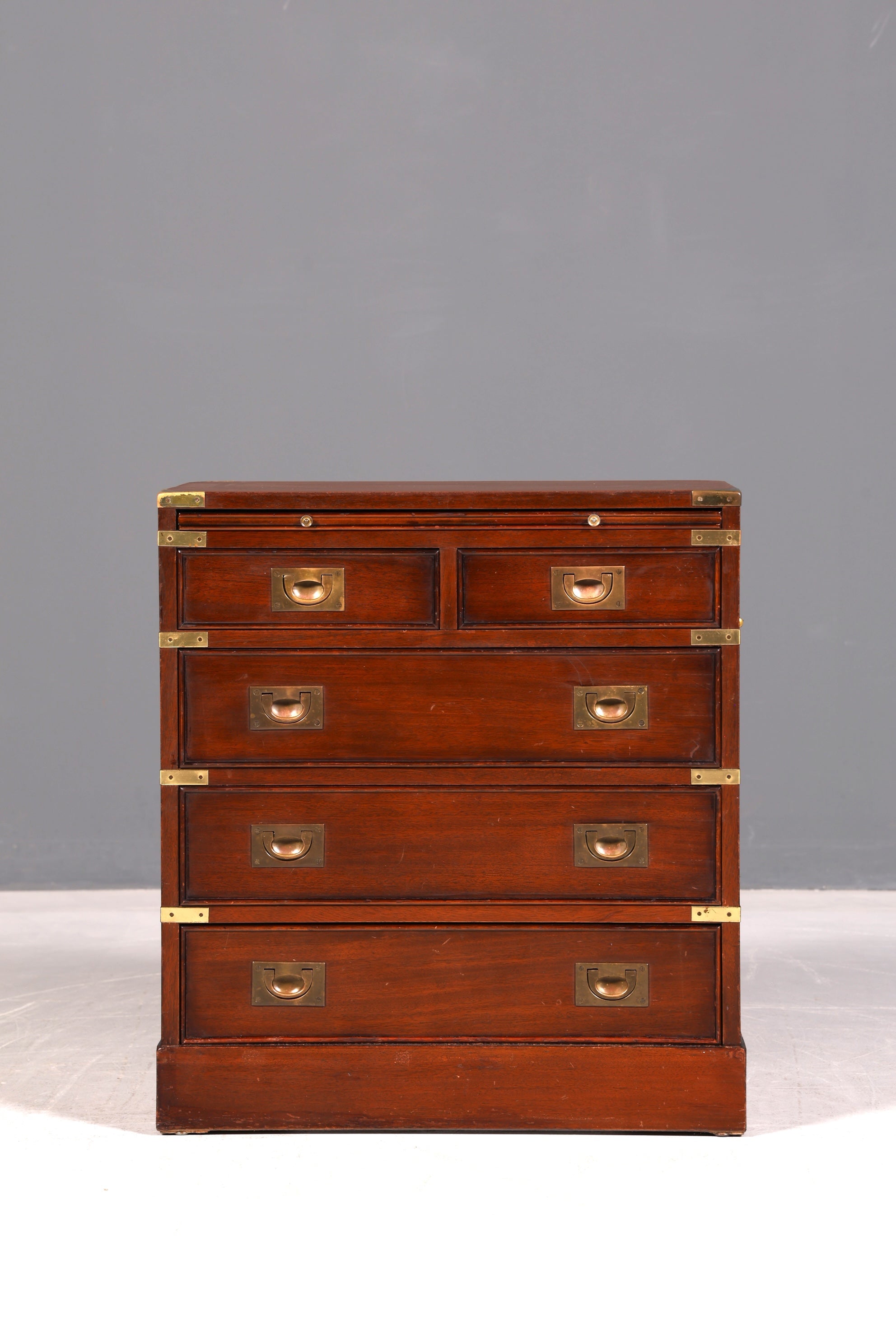 Wunderschöne Maritime Kommode Englisch Military Chest Schrank Schubladenkommode Wäschekommode Antik