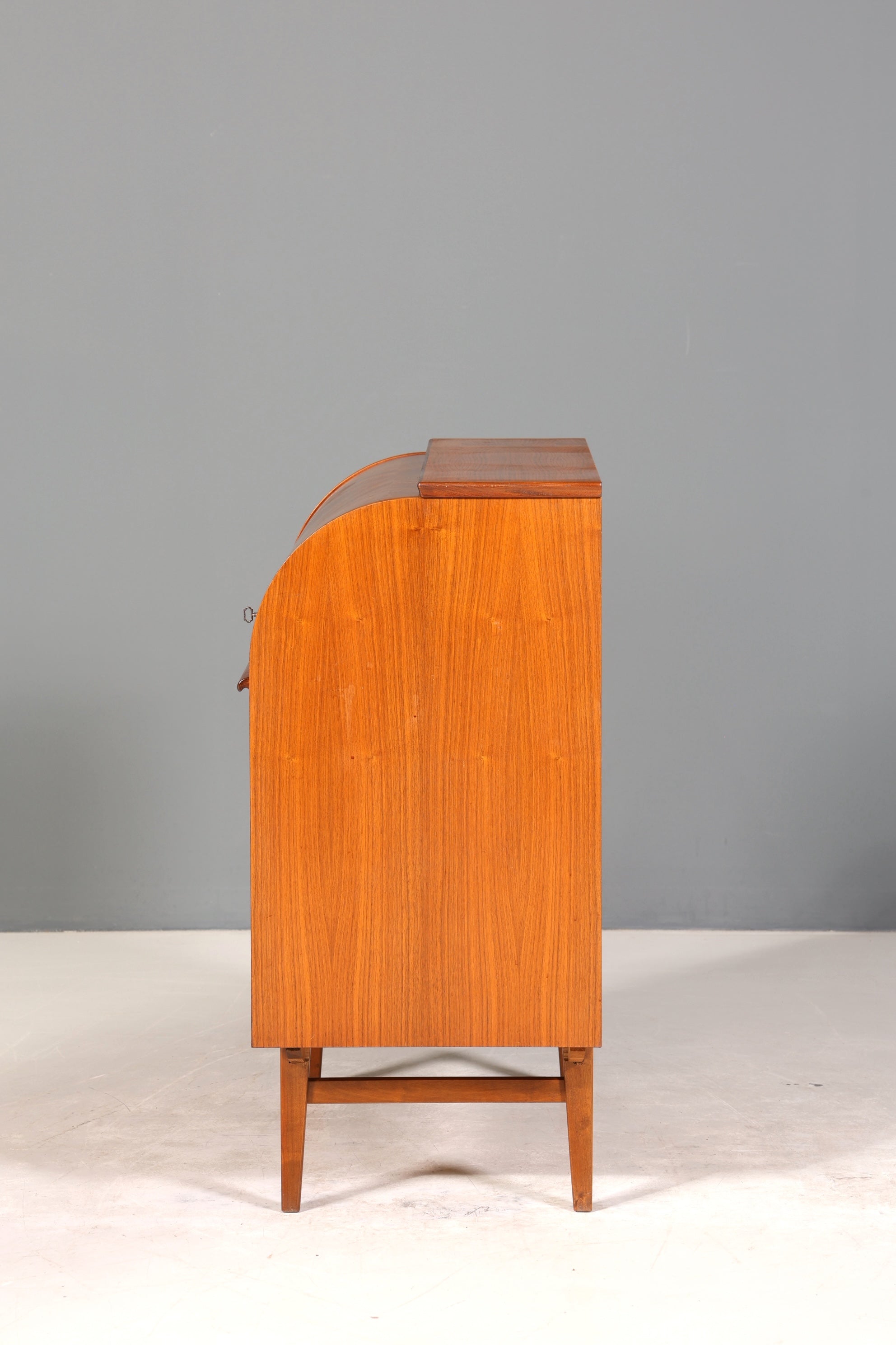 Wunderschöner Mid Century Rollladen Sekretär Danish Design echt Holz Schreibkommode 60er Jahre