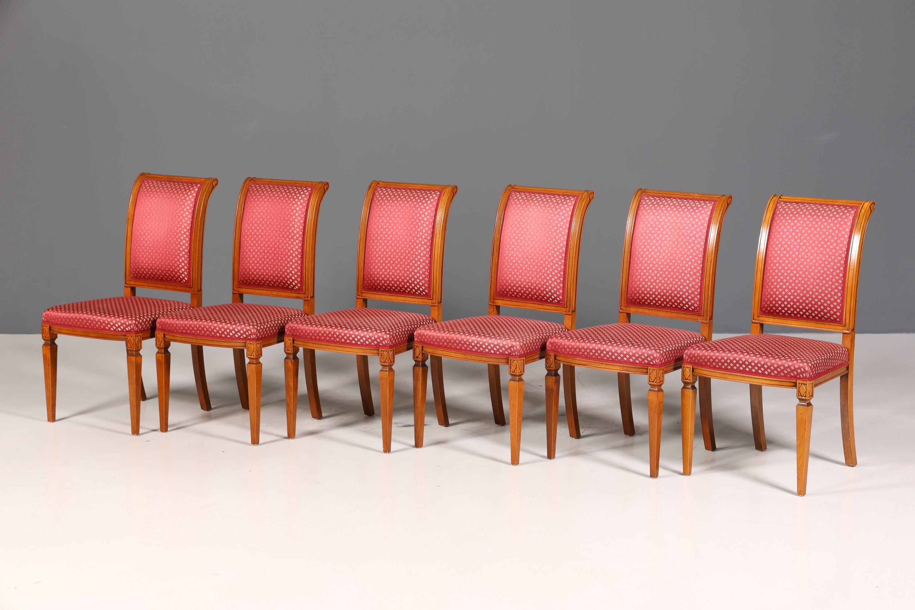 6x Traumhafte Selva Stuhle Esszimmer Stuhl Set Villa Borghese Küchenstühle Antik Stil Set